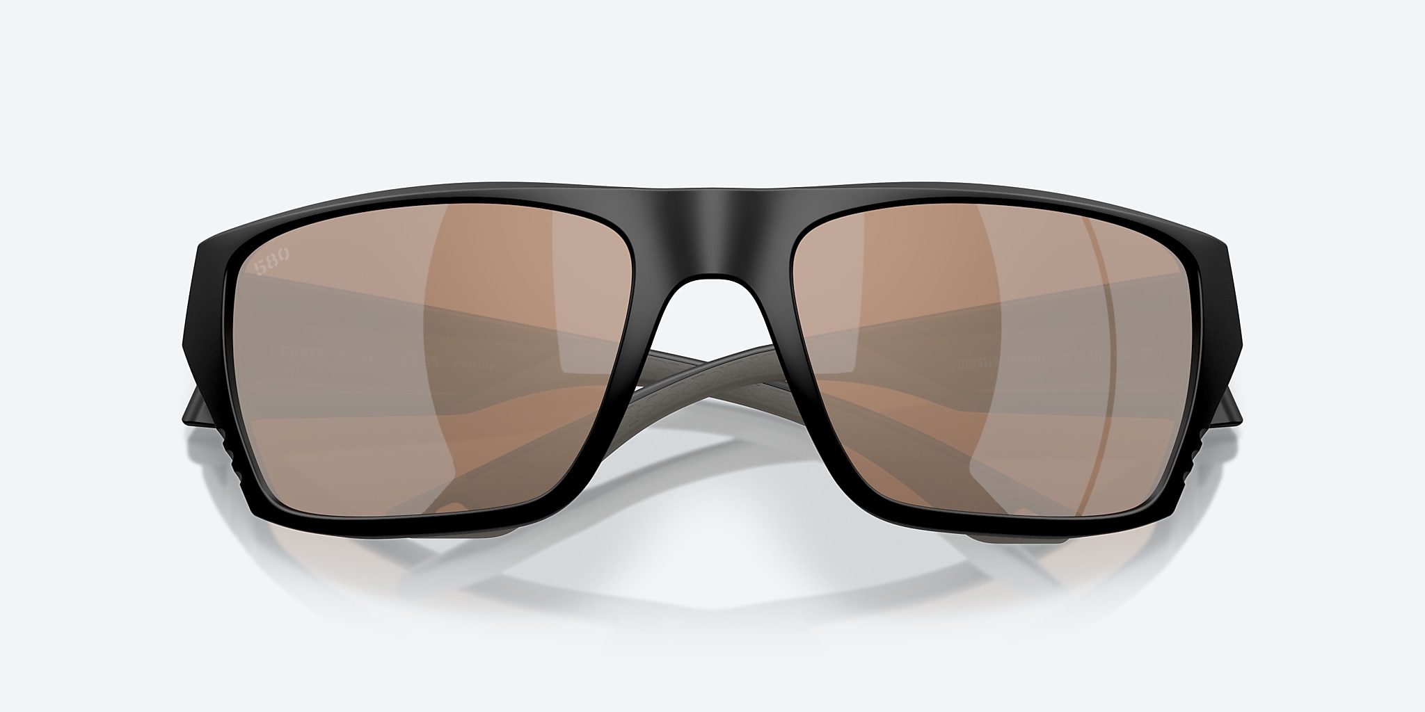Sunglasses Costa Finlet L (59-19) with Copper Silver Mirror lens and Matte Black frame Image 5 of 7 Sunglasses Costa Finlet L (59-19) with Copper Silver Mirror lens and Matte Black frame Image 5 of 7