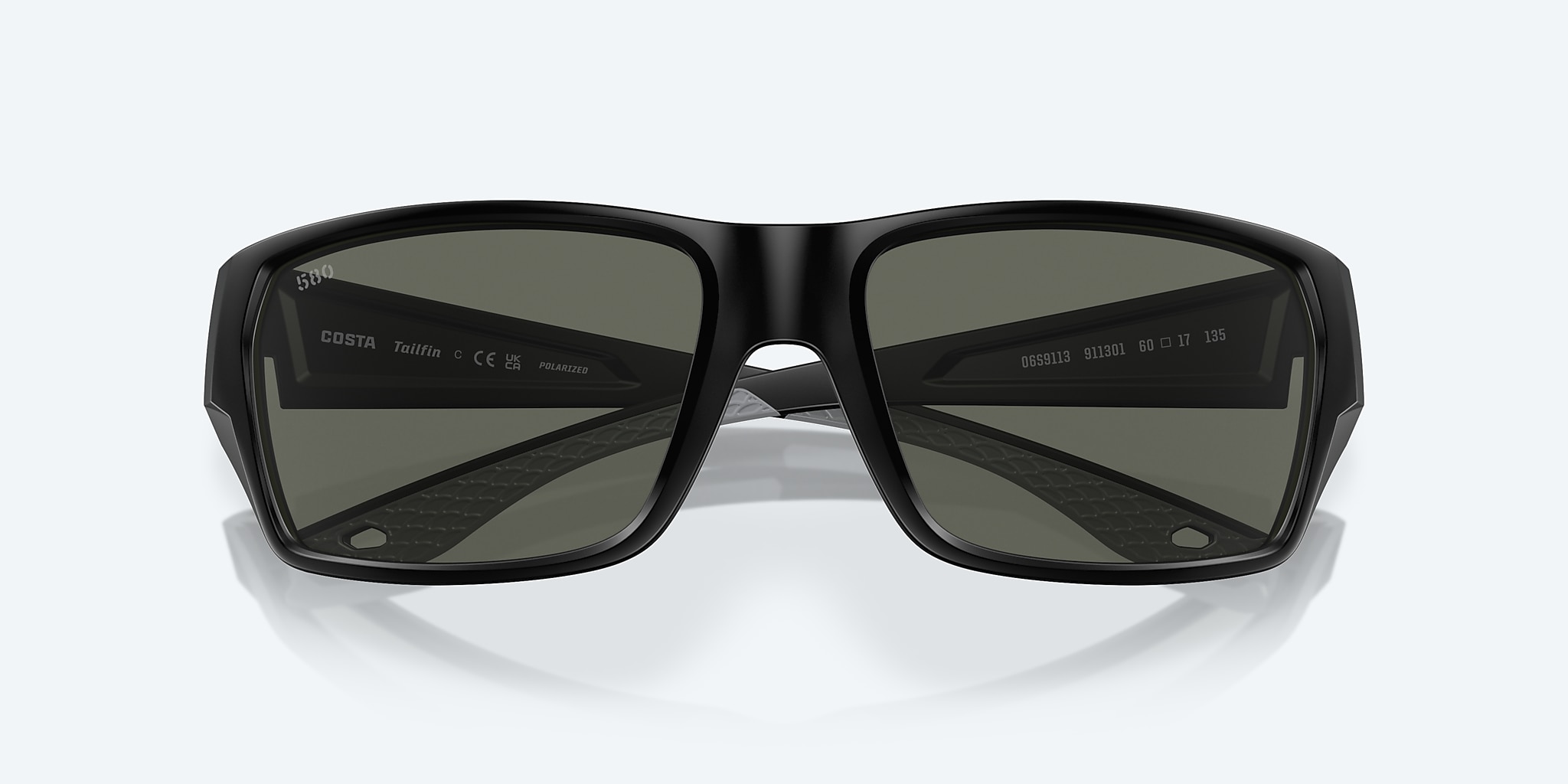 Sunglasses Costa Tailfin M (60-17) with Gray lens and Matte Black frame Image 5 of 7 Sunglasses Costa Tailfin M (60-17) with Gray lens and Matte Black frame Image 5 of 7