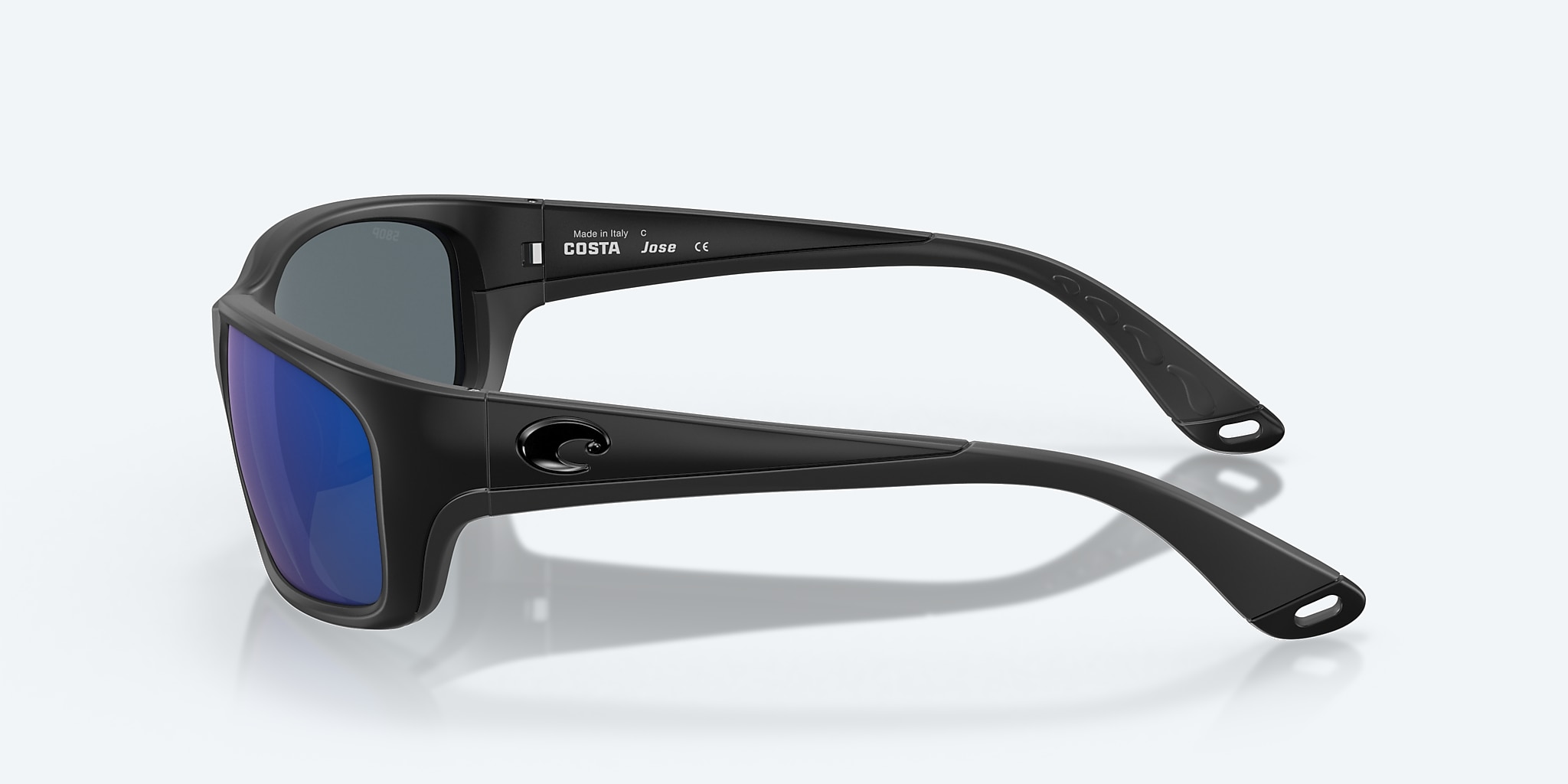 Sunglasses Costa Jose L (62-16) with Blue Mirror lens and Blackout frame Image 4 of 9 Sunglasses Costa Jose L (62-16) with Blue Mirror lens and Blackout frame Image 4 of 9