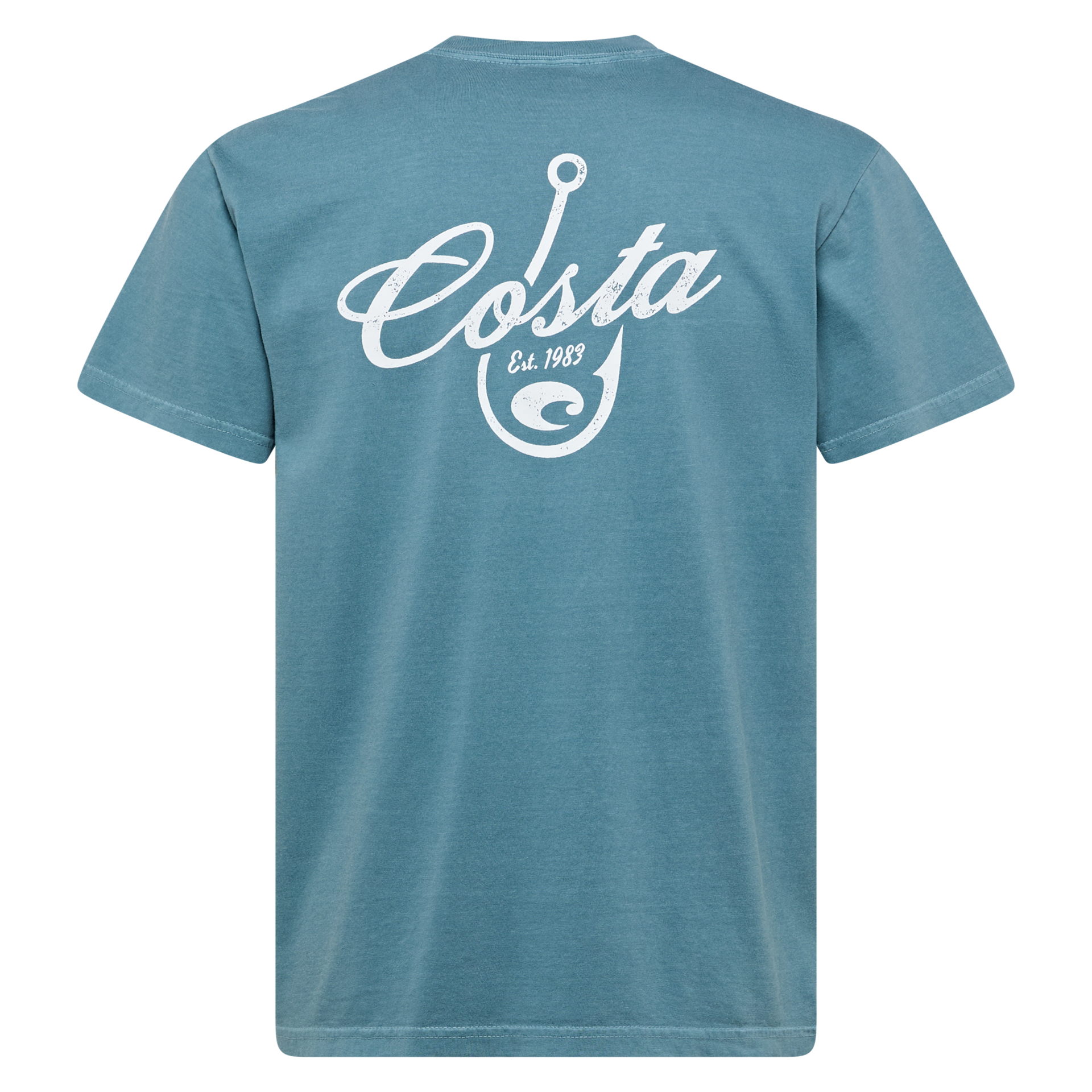 Costa Del Mar Men's Hooked Pocket T-Shirt, Small, Low Tide
