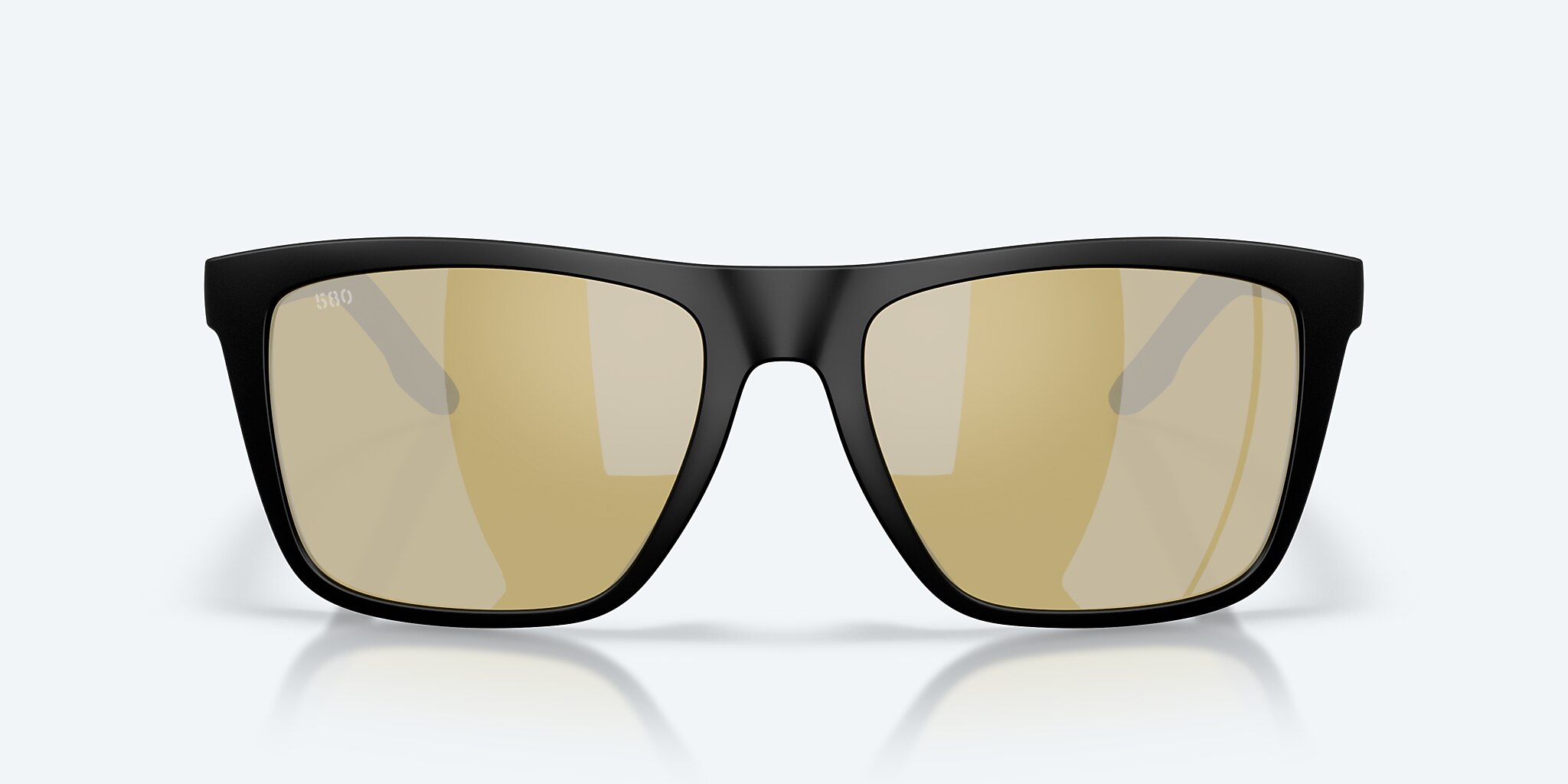 Lunettes de soleil Costa Mainsail XL XXL (59-18) avec Sunrise Argent effet miroir verre et Noir mat monture Image 2 de 8