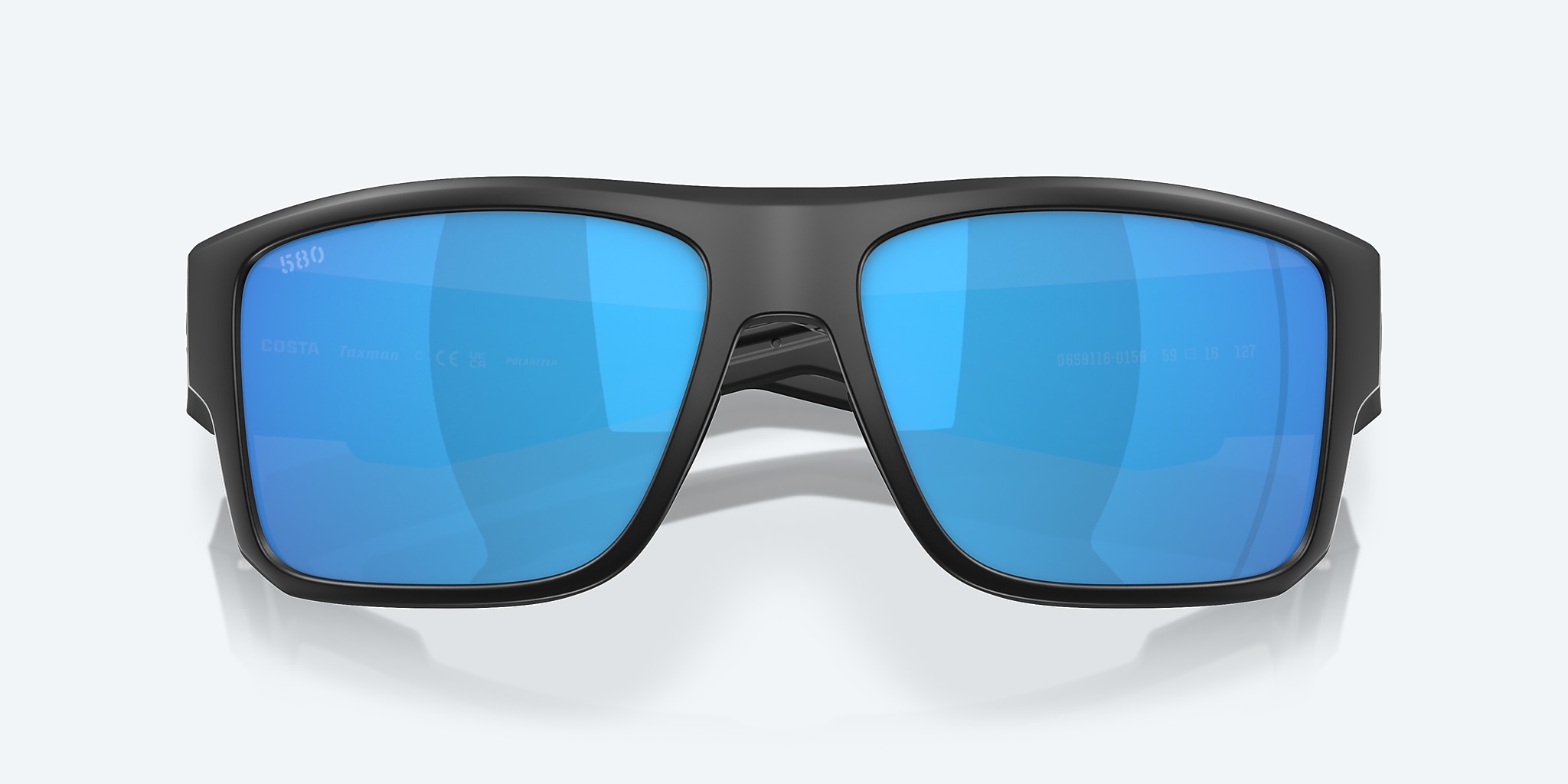 Sunglasses Costa Taxman L (59-16) with Blue Mirror lens and Matte Black frame Image 5 of 7 Sunglasses Costa Taxman L (59-16) with Blue Mirror lens and Matte Black frame Image 5 of 7