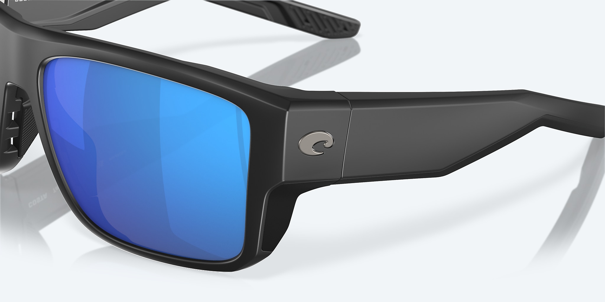 Sunglasses Costa Taxman L (59-16) with Blue Mirror lens and Matte Black frame Image 6 of 7 Sunglasses Costa Taxman L (59-16) with Blue Mirror lens and Matte Black frame Image 6 of 7
