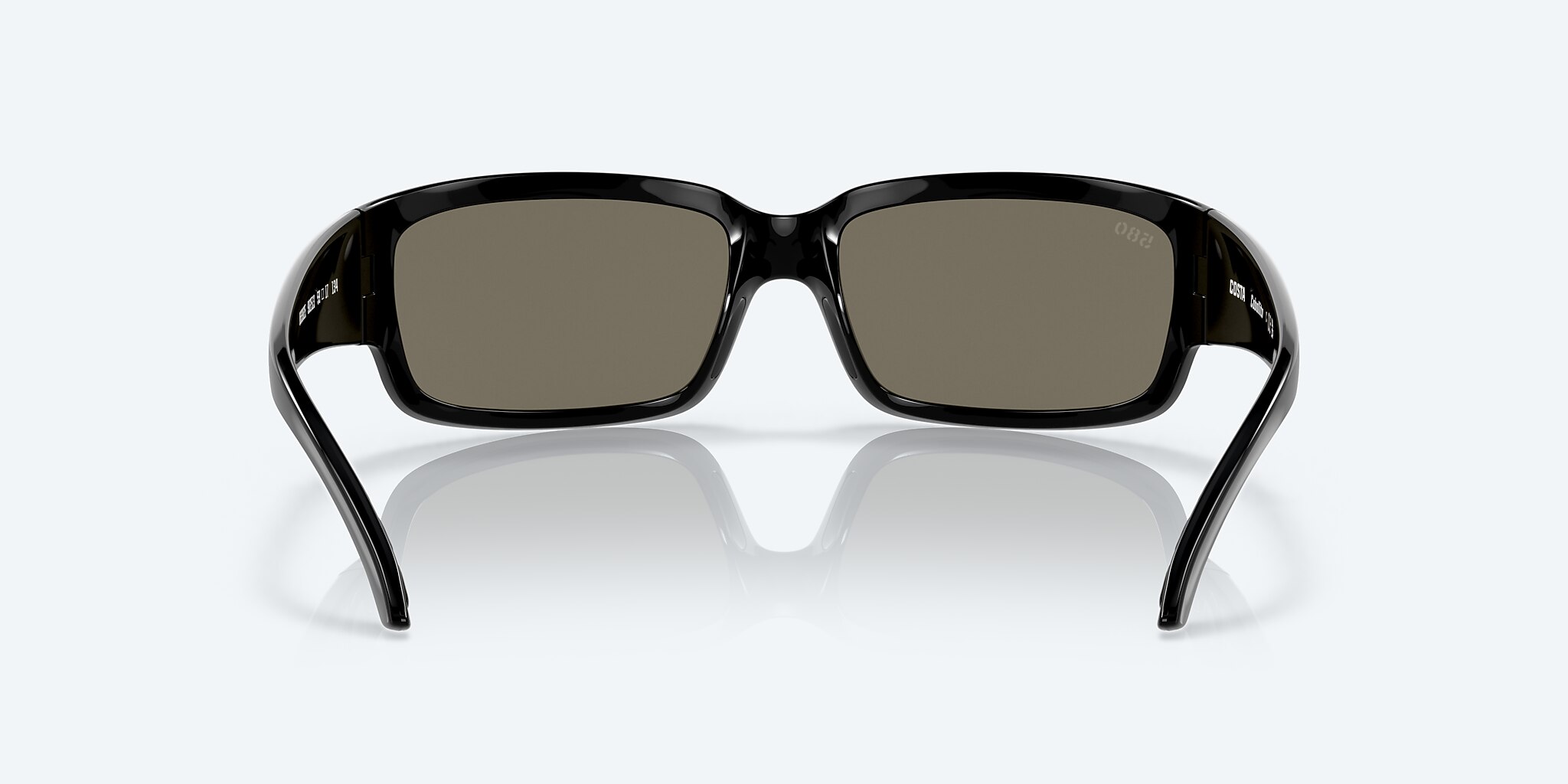 Sunglasses Costa Caballito M (59-15) with Blue Mirror lens and Shiny Black frame Image 4 of 7