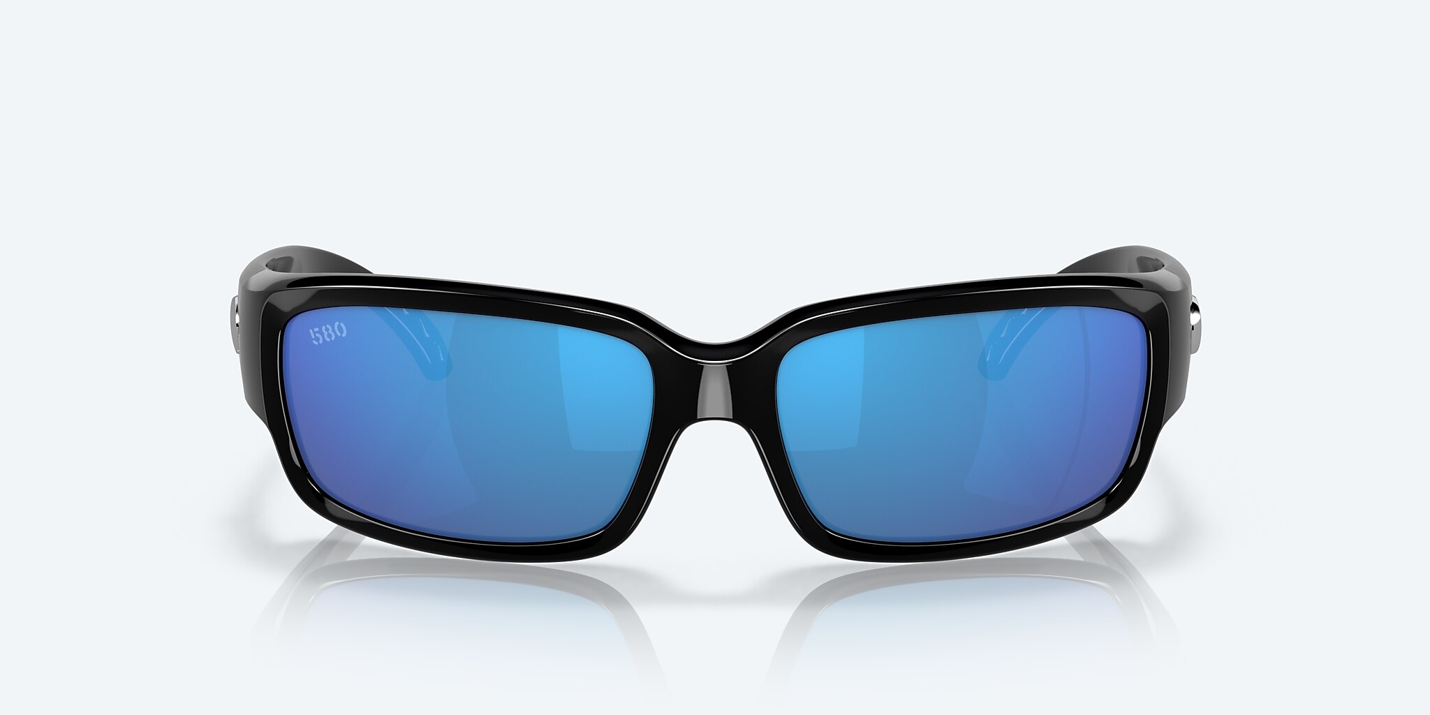 Sunglasses Costa Caballito M (59-15) with Blue Mirror lens and Shiny Black frame Image 2 of 7