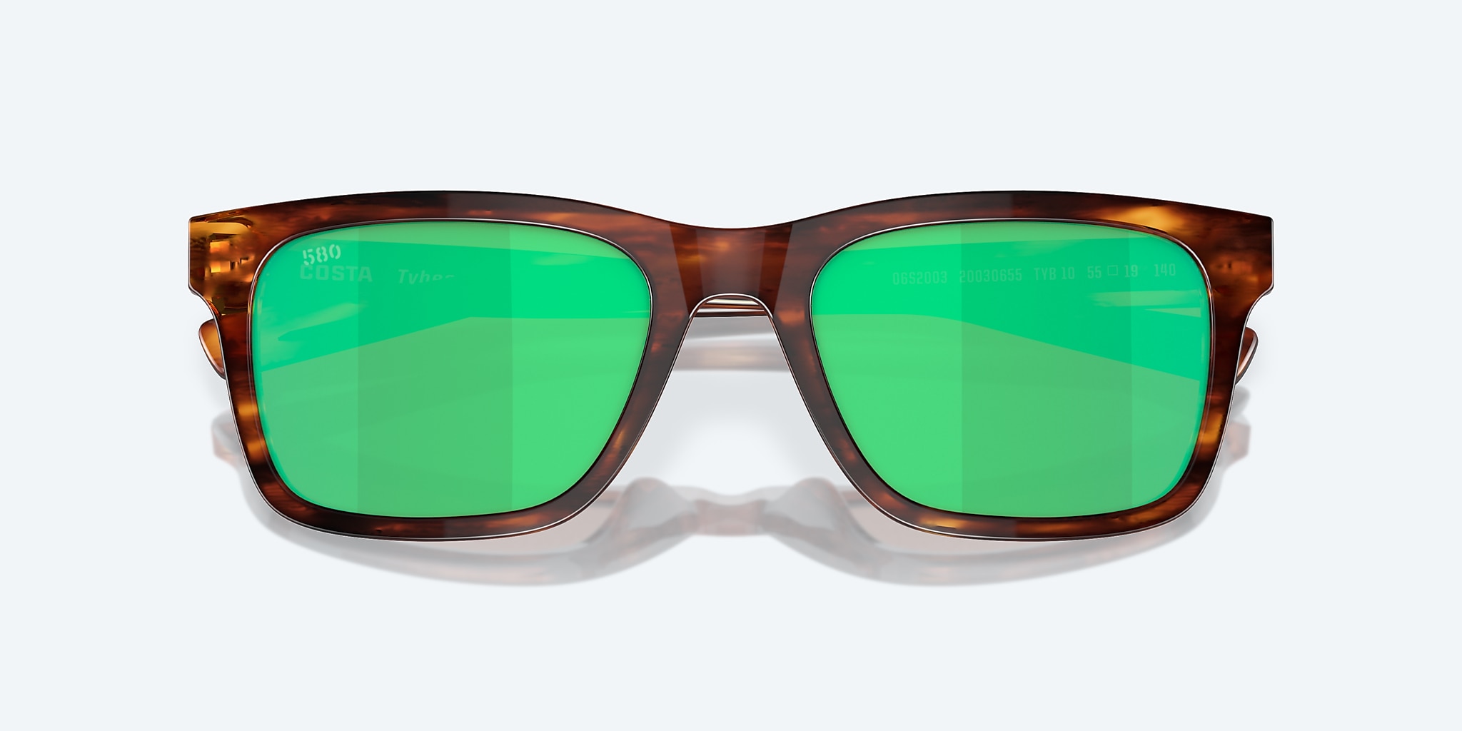 Sunglasses Costa Tybee M (55-19) with Green Mirror lens and Tortoise frame Image 5 of 7 Sunglasses Costa Tybee M (55-19) with Green Mirror lens and Tortoise frame Image 5 of 7
