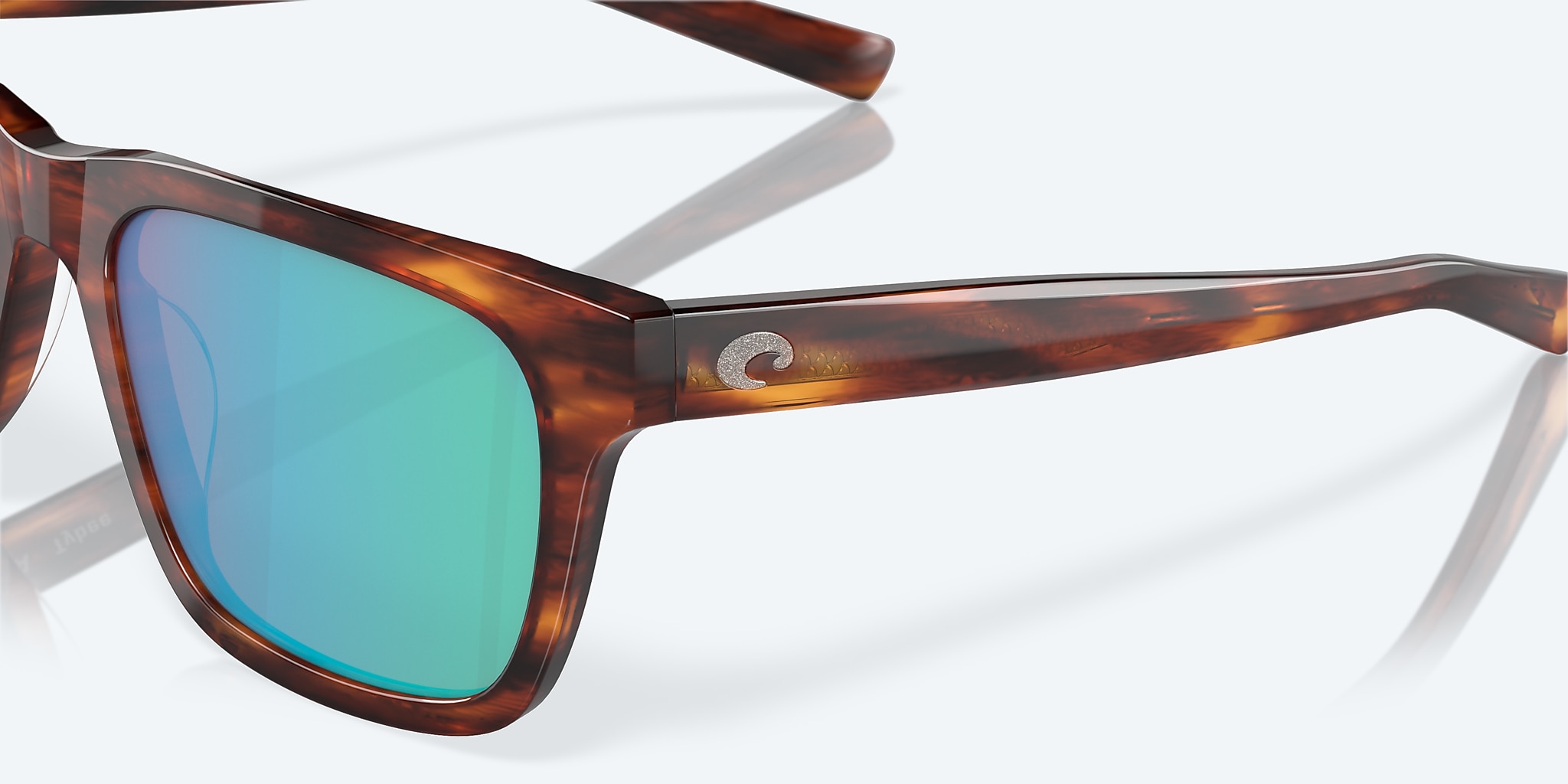Sunglasses Costa Tybee M (55-19) with Green Mirror lens and Tortoise frame Image 6 of 7 Sunglasses Costa Tybee M (55-19) with Green Mirror lens and Tortoise frame Image 6 of 7