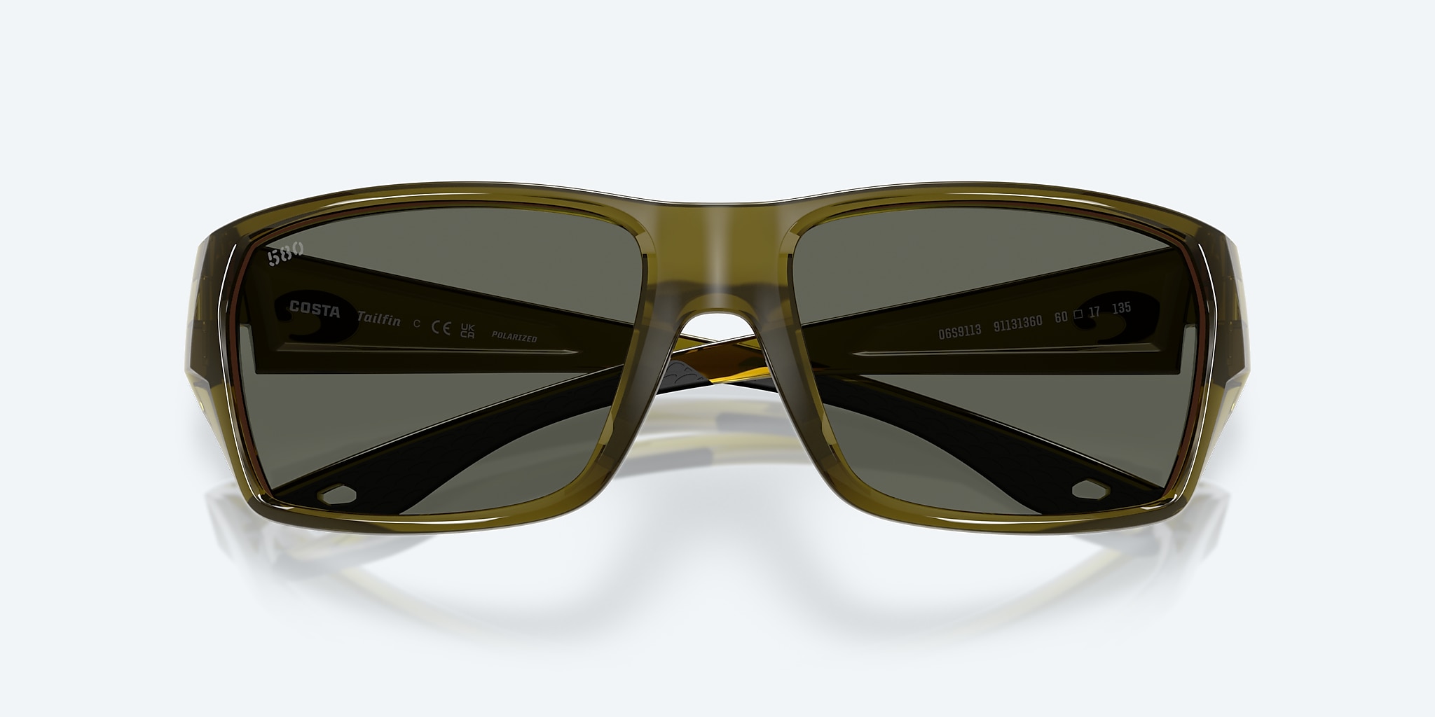 Sunglasses Costa Tailfin M (60-17) with Gray lens and Seagrass frame Image 5 of 7 Sunglasses Costa Tailfin M (60-17) with Gray lens and Seagrass frame Image 5 of 7