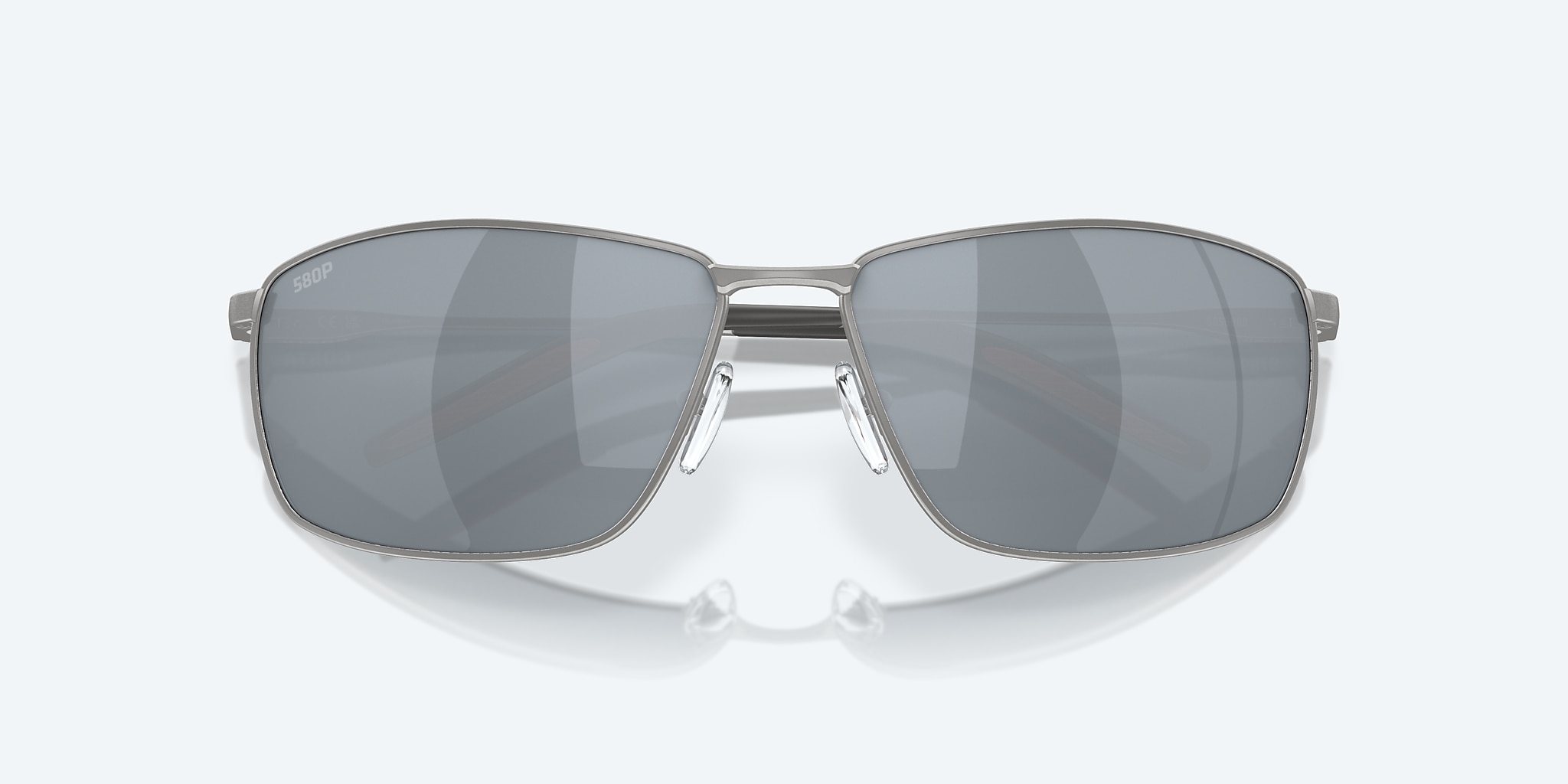 Sunglasses Costa Turret L (63-15) with Gray Silver Mirror lens and Matte Silver frame Image 5 of 7 Sunglasses Costa Turret L (63-15) with Gray Silver Mirror lens and Matte Silver frame Image 5 of 7