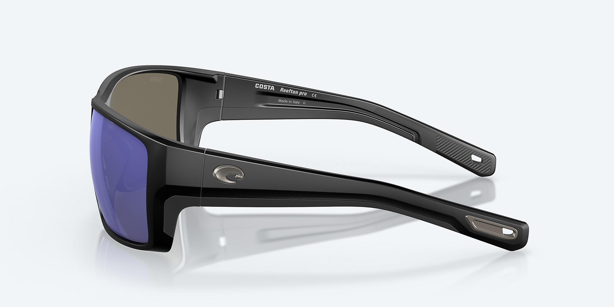 Sunglasses Costa Reefton PRO XL (63-15) with Blue Mirror lens and Matte Black frame Image 3 of 7 Sunglasses Costa Reefton PRO XL (63-15) with Blue Mirror lens and Matte Black frame Image 3 of 7