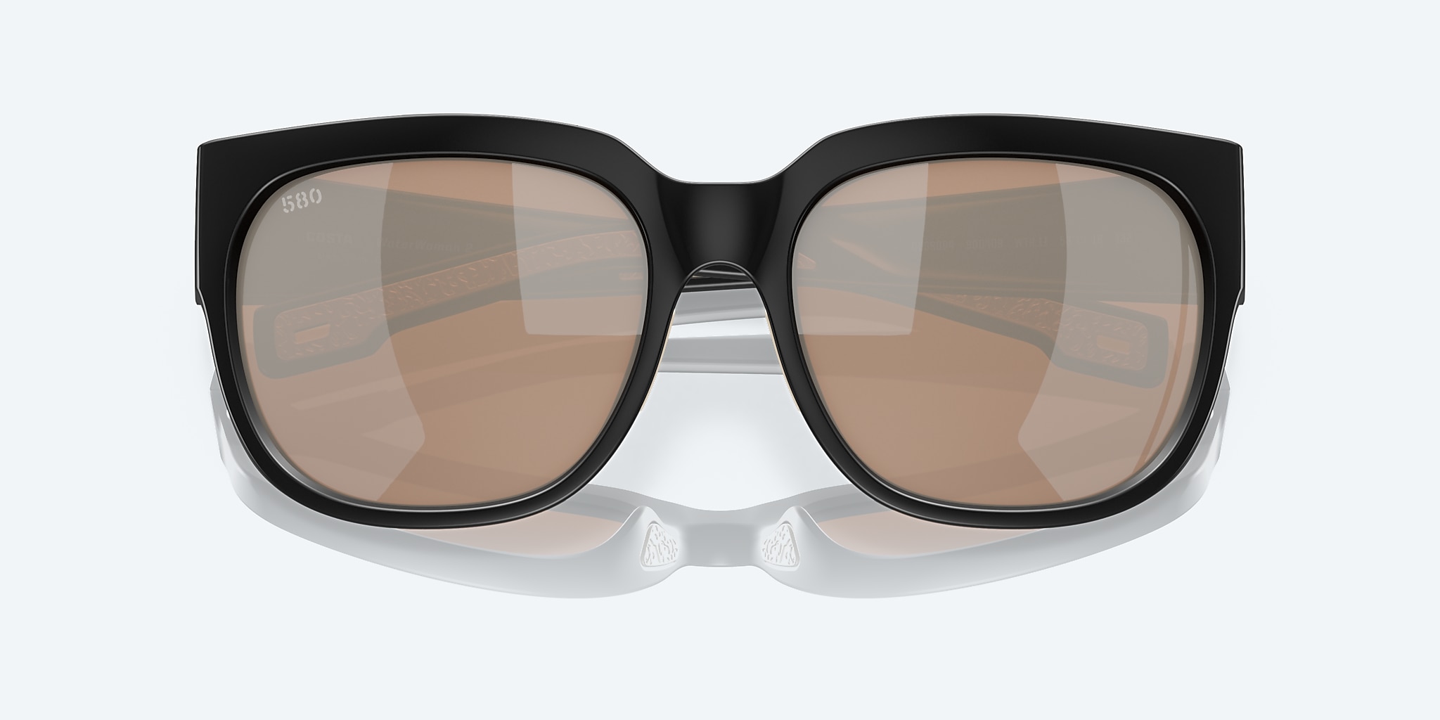Lunettes de soleil Costa Waterwoman 2 XL (58-18) avec Miroir Argent et cuivre verre et Noir mat monture Image 5 de 7 Lunettes de soleil Costa Waterwoman 2 XL (58-18) avec Miroir Argent et cuivre verre et Noir mat monture Image 5 de 7