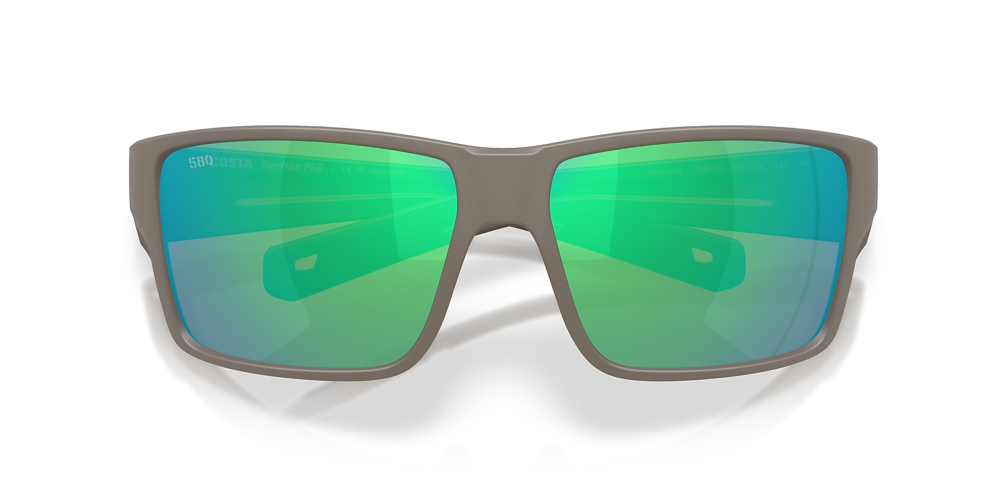Costa Reefton PRO XL (63-15) with Green Mirror lenses and Olive