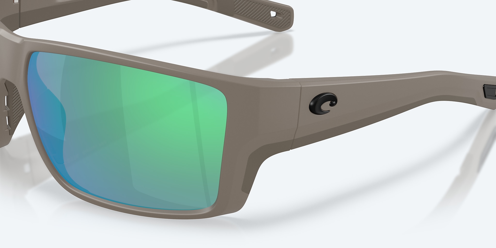 Sunglasses Costa Reefton PRO XL (63-15) with Green Mirror lens and Olive Shale frame Image 6 of 7