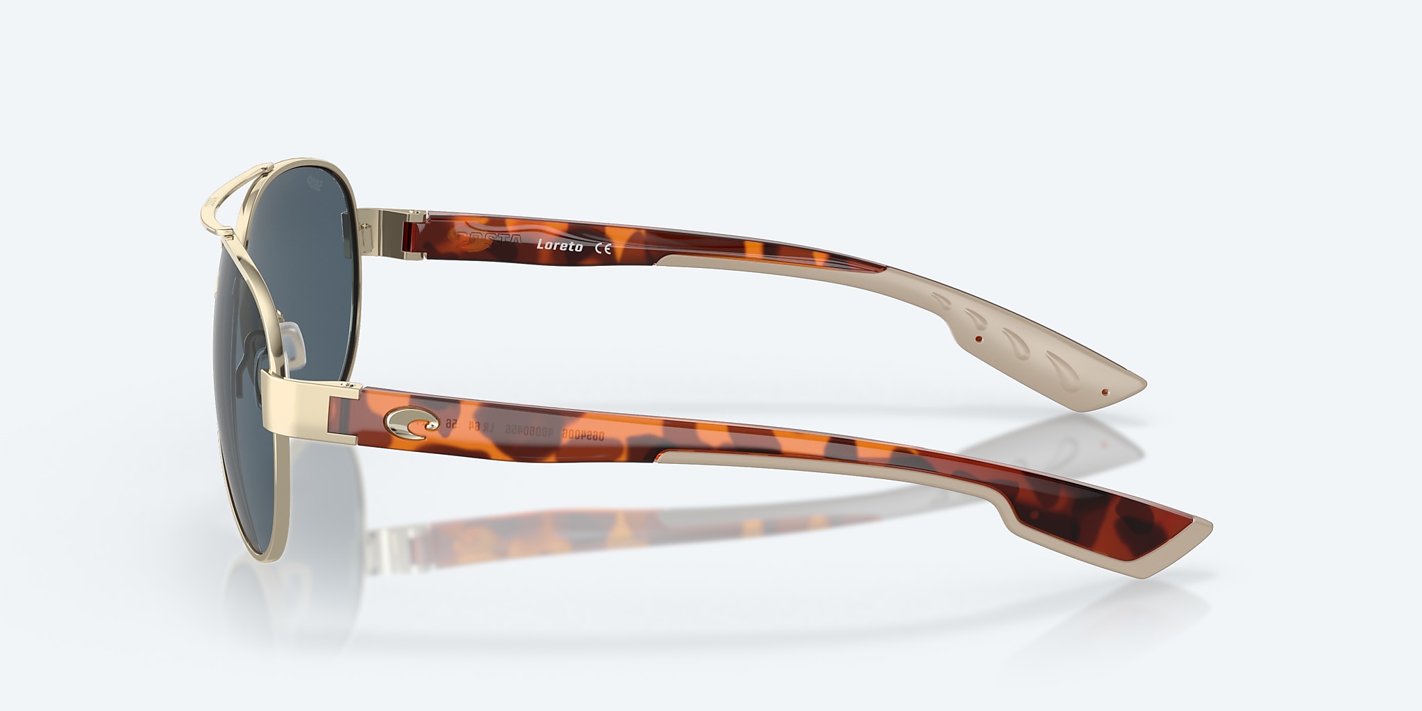 Sunglasses Costa Loreto M (56-14) with Gray lens and Rose Gold frame Image 3 of 7 Sunglasses Costa Loreto M (56-14) with Gray lens and Rose Gold frame Image 3 of 7
