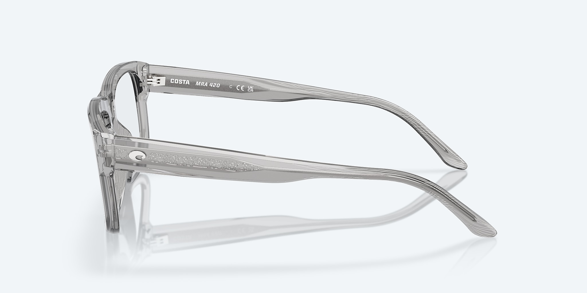Eyeglasses Costa Mariana Trench  420 S (52-18) with Demo Lens lens and Smoke Crystal frame Image 3 of 7 Eyeglasses Costa Mariana Trench  420 S (52-18) with Demo Lens lens and Smoke Crystal frame Image 3 of 7
