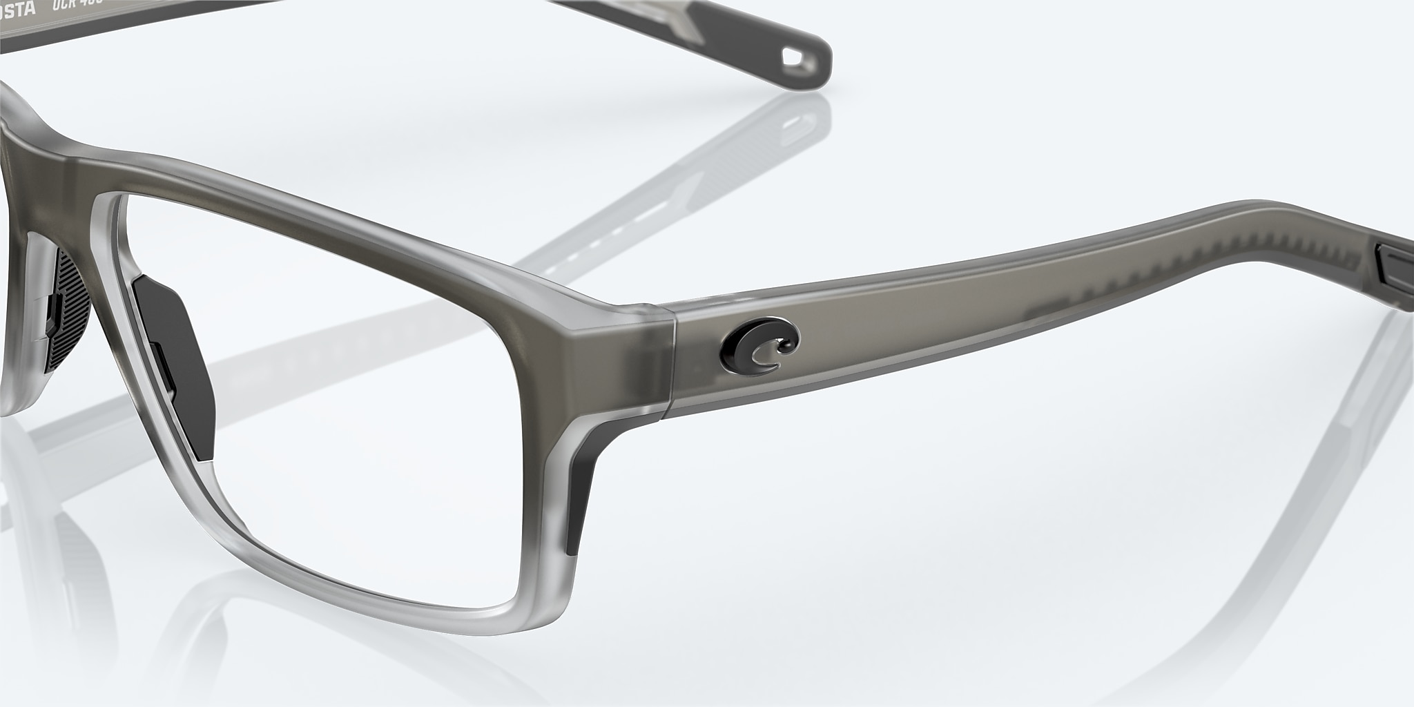 Eyeglasses Costa Ocean Ridge 400 M (55-16) with DEMO LENS lens and Fog Gray frame Image 6 of 7 Eyeglasses Costa Ocean Ridge 400 M (55-16) with DEMO LENS lens and Fog Gray frame Image 6 of 7
