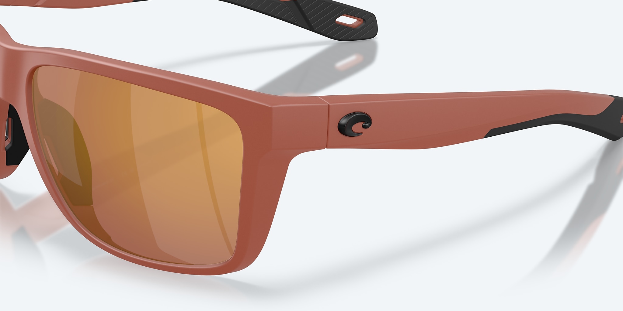 Sunglasses Costa Broadbill II L (58-15) with Gold Mirror lens and Matte Terra Cotta frame Image 6 of 7