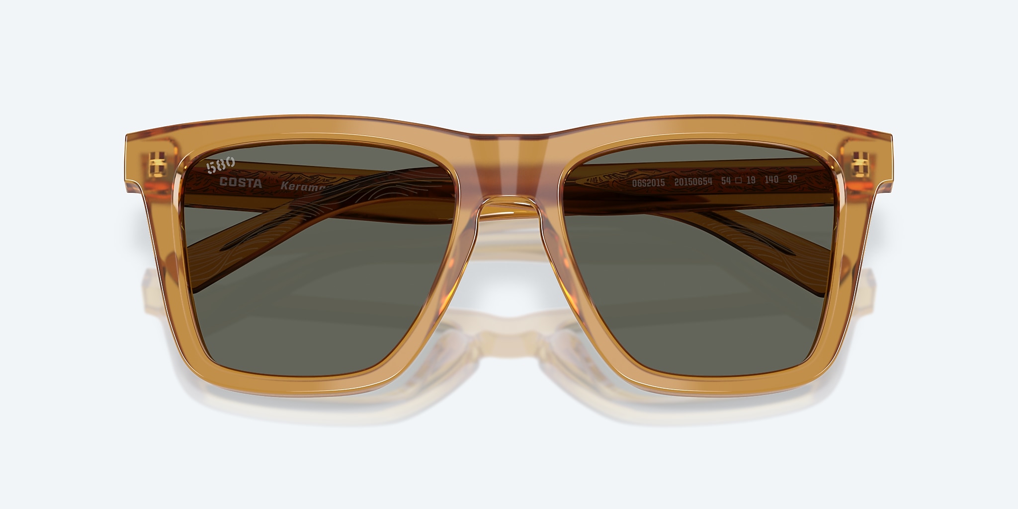 Sunglasses Costa Keramas L (54-19) with Gray lens and Sun Ray frame Image 5 of 7 Sunglasses Costa Keramas L (54-19) with Gray lens and Sun Ray frame Image 5 of 7