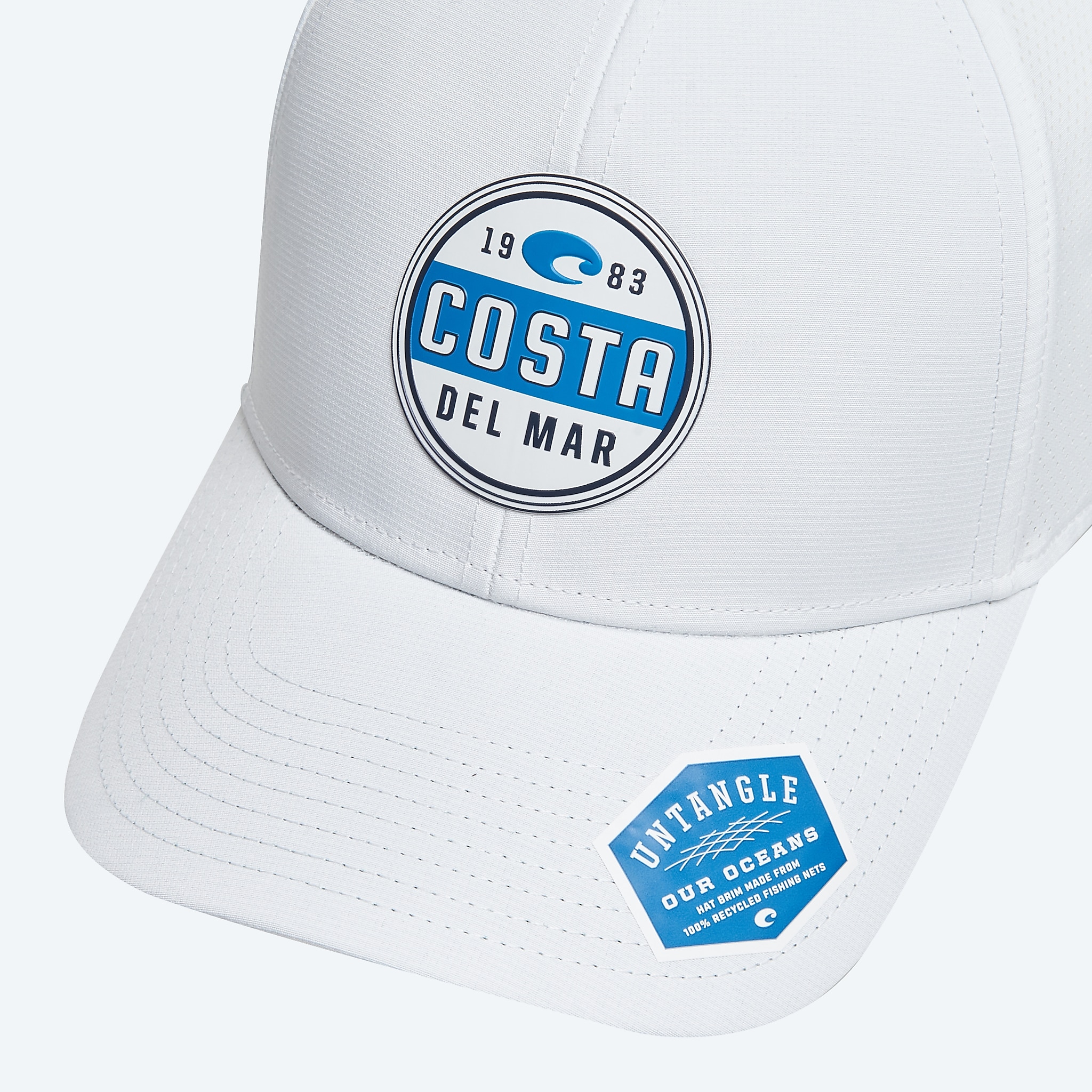 Accessories White Costa Prado Performance Hat Image 3 of 3 Accessories White Costa Prado Performance Hat Image 3 of 3