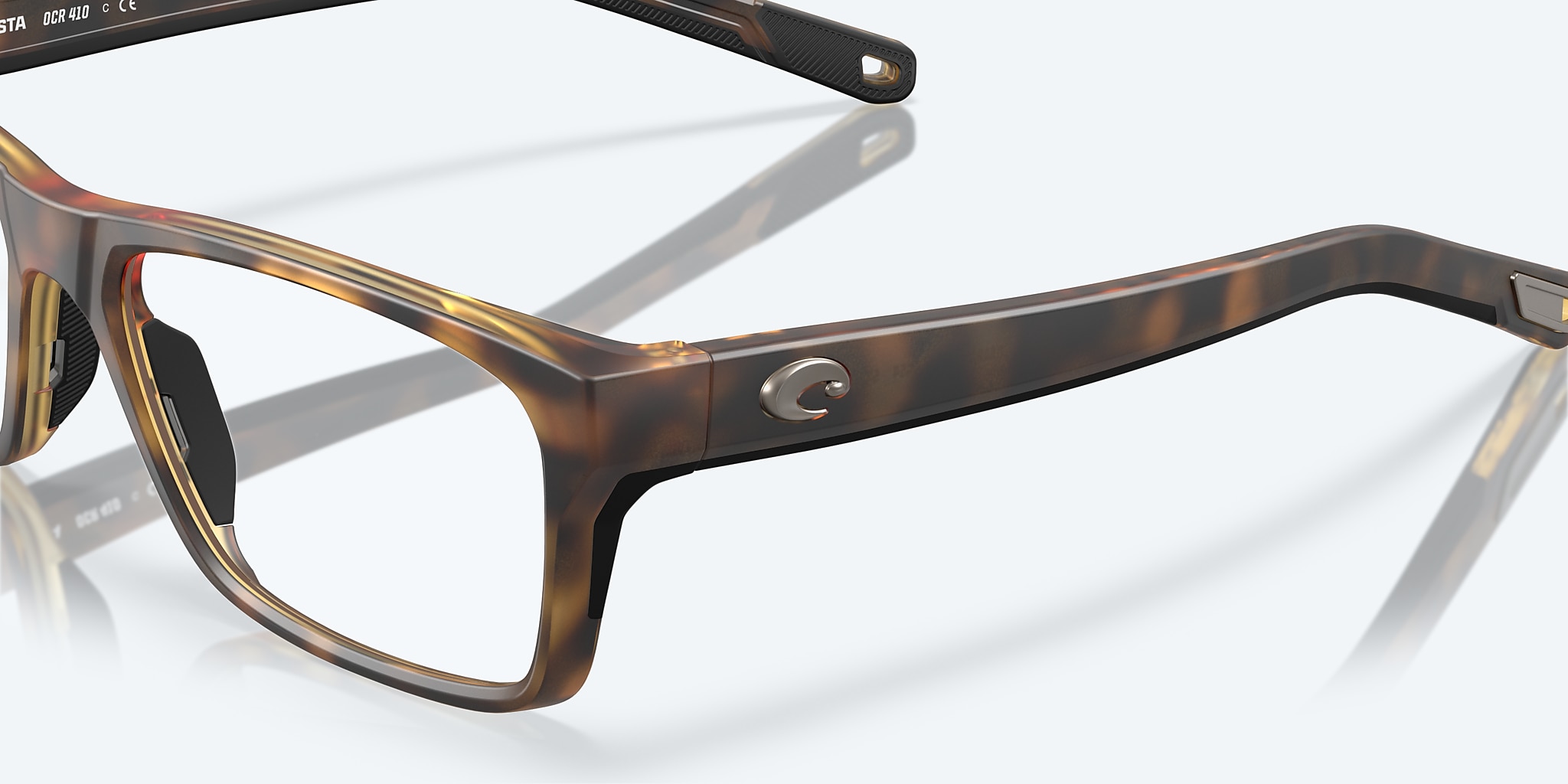 Eyeglasses Costa Ocean Ridge 410 S (52-17) with Demo Lens lens and Matte Tortoise frame Image 6 of 7 Eyeglasses Costa Ocean Ridge 410 S (52-17) with Demo Lens lens and Matte Tortoise frame Image 6 of 7