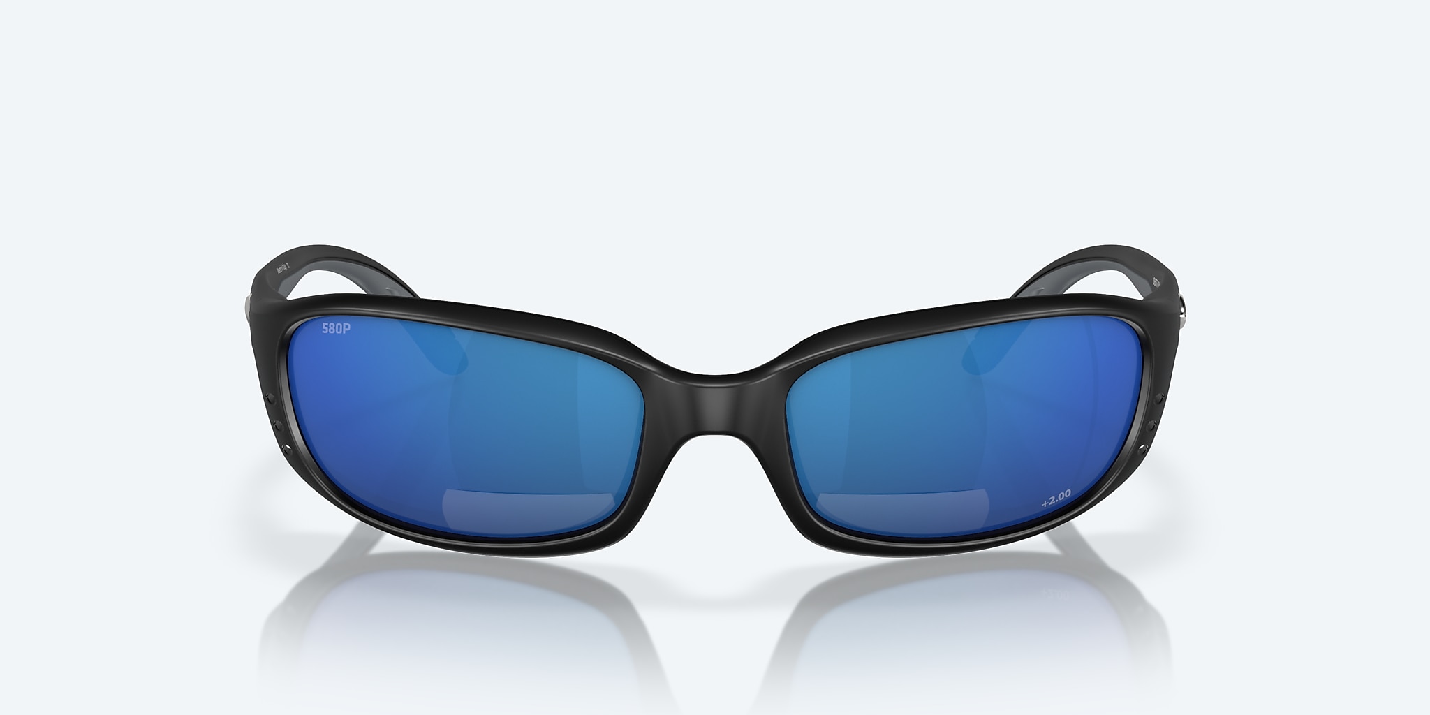 Readers Costa Brine Readers M (59-18) with Blue Mirror lens and Matte Black frame Image 2 of 7 Readers Costa Brine Readers M (59-18) with Blue Mirror lens and Matte Black frame Image 2 of 7