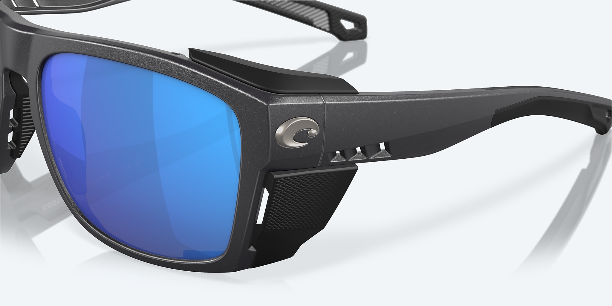 Sunglasses Costa King Tide 6 XL (58-17) with Blue Mirror lens and Black Pearl frame Image 6 of 7 Sunglasses Costa King Tide 6 XL (58-17) with Blue Mirror lens and Black Pearl frame Image 6 of 7