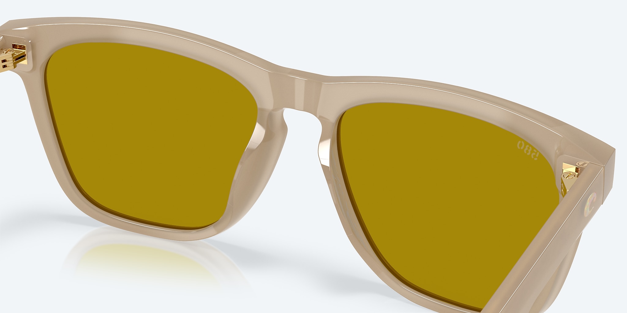 Sunglasses Costa Ulu L (56-17) with Sunrise Silver Mirror lens and Sea Foam frame Image 7 of 7 Sunglasses Costa Ulu L (56-17) with Sunrise Silver Mirror lens and Sea Foam frame Image 7 of 7