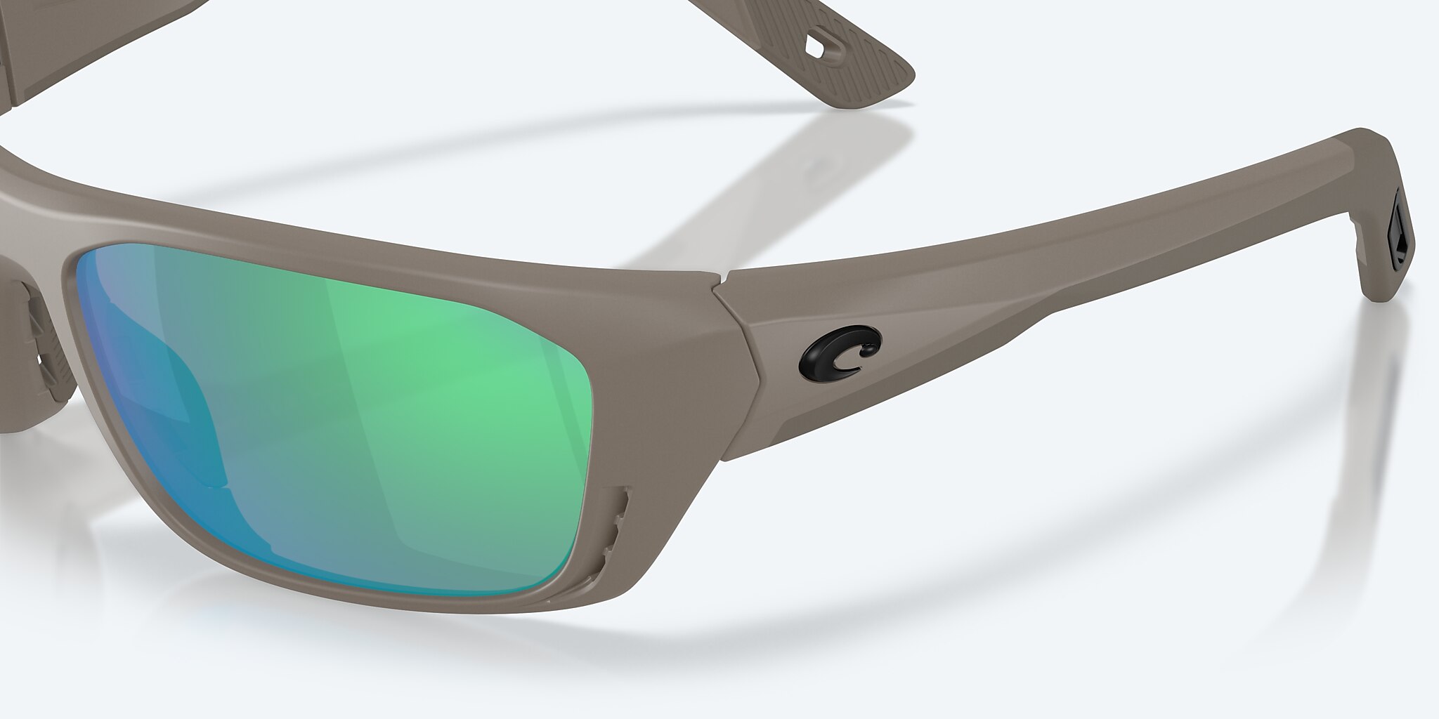 Sunglasses Costa Whitetip PRO M (57-18) with Green Mirror lens and Olive Shale frame Image 6 of 7