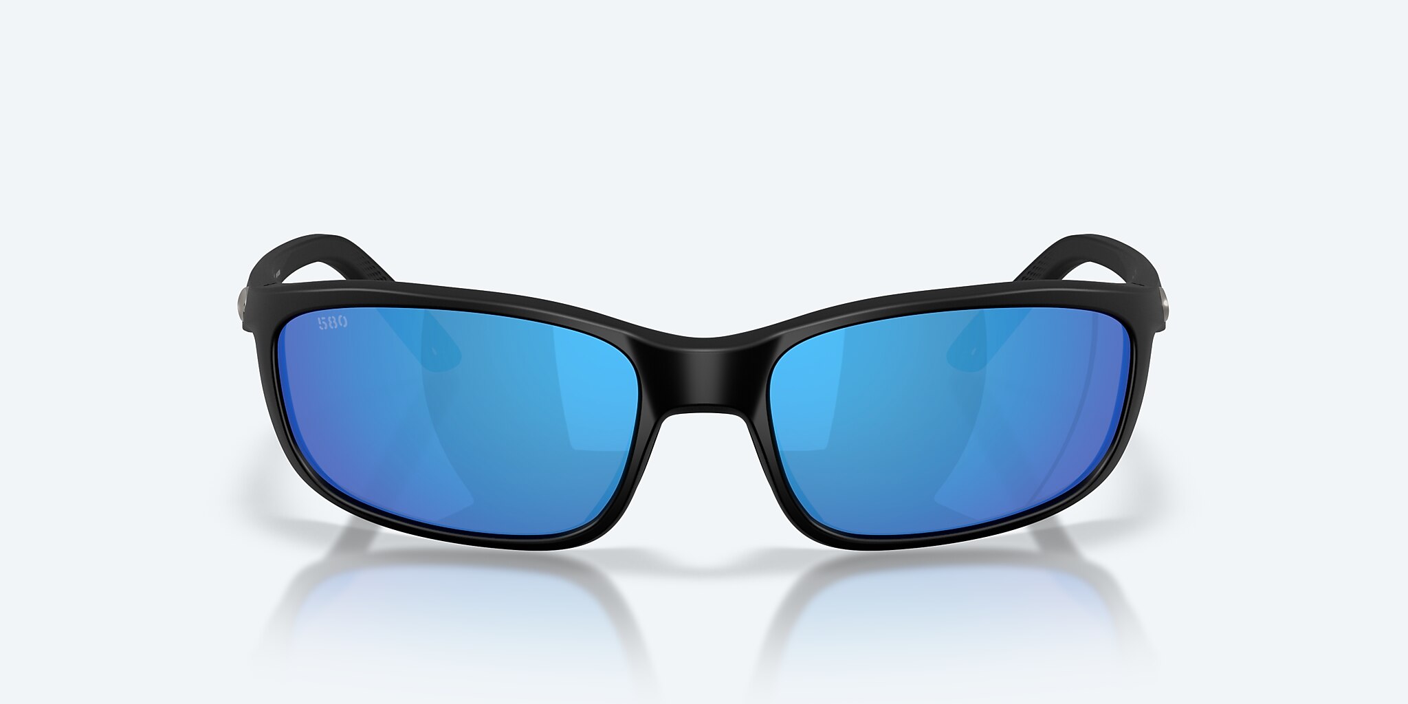 Sunglasses Costa Brine II M (59-17) with Blue Mirror lens and Matte Black frame Image 2 of 8