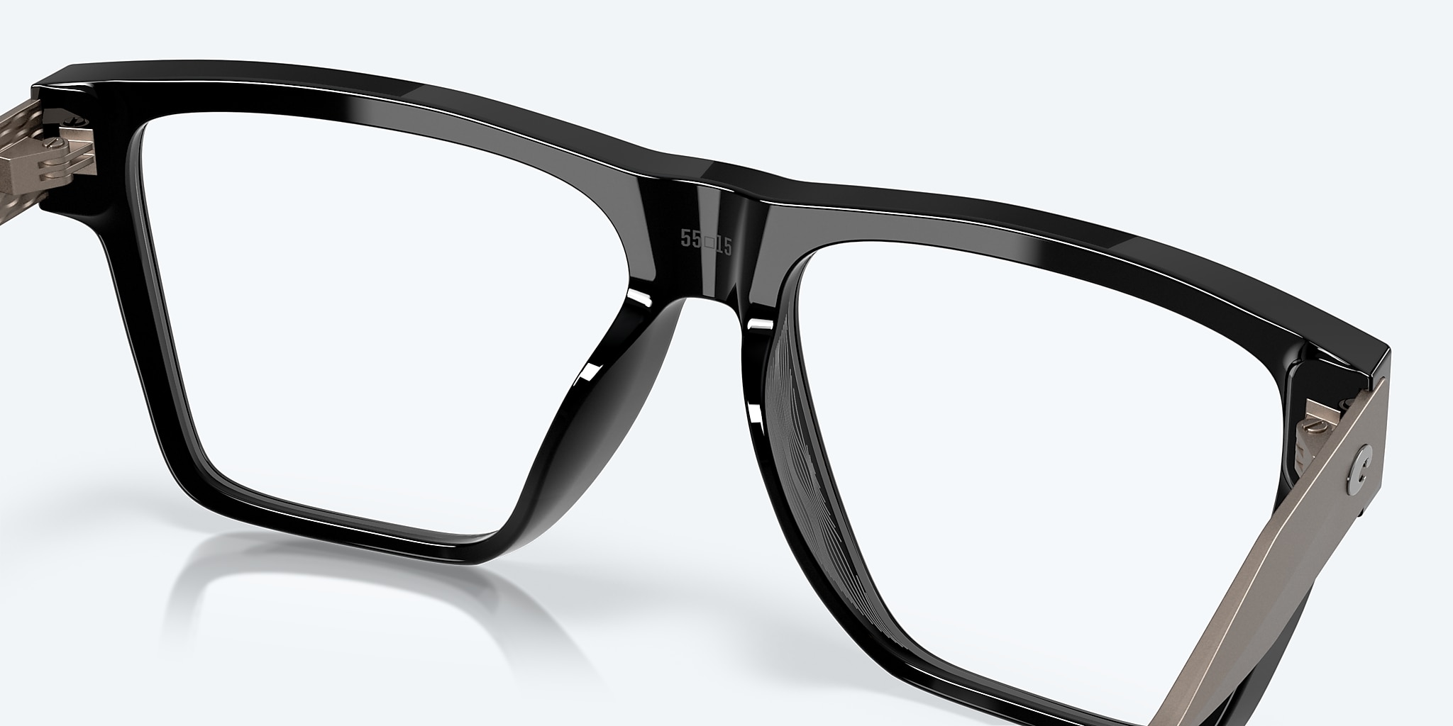 Eyeglasses Costa Pacific Rise 500 L (57-15) with Demo Lens lens and Black frame Image 8 of 8 Eyeglasses Costa Pacific Rise 500 L (57-15) with Demo Lens lens and Black frame Image 8 of 8