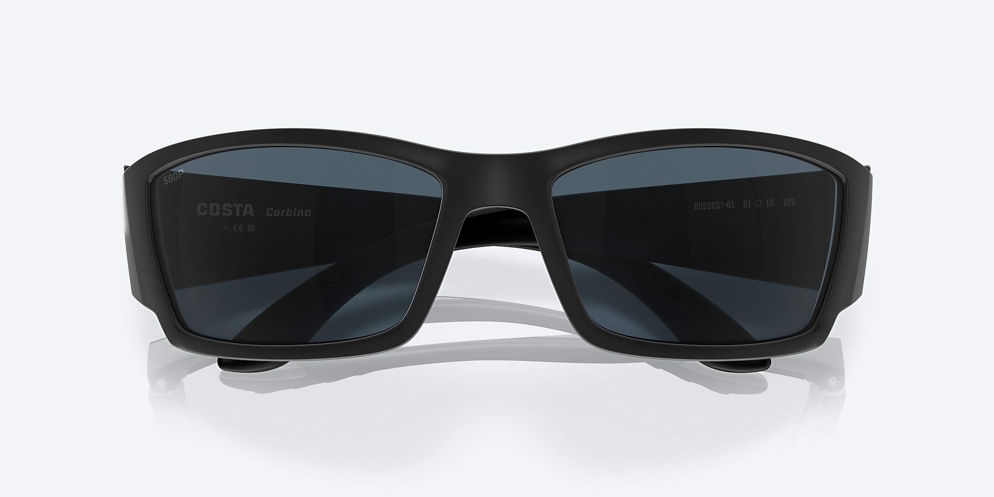 Sunglasses Costa Corbina L (61-18) with Gray lens and Blackout frame Image 5 of 7 Sunglasses Costa Corbina L (61-18) with Gray lens and Blackout frame Image 5 of 7
