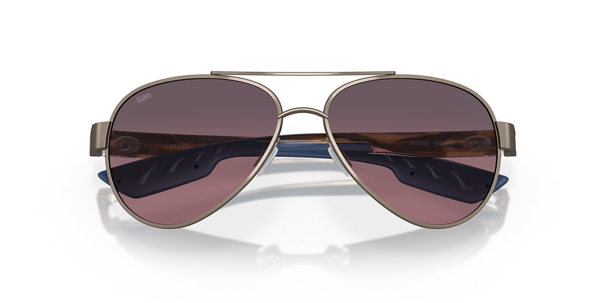 Costa Loreto M (56-14) with Rose Gradient lenses and Golden Pearl