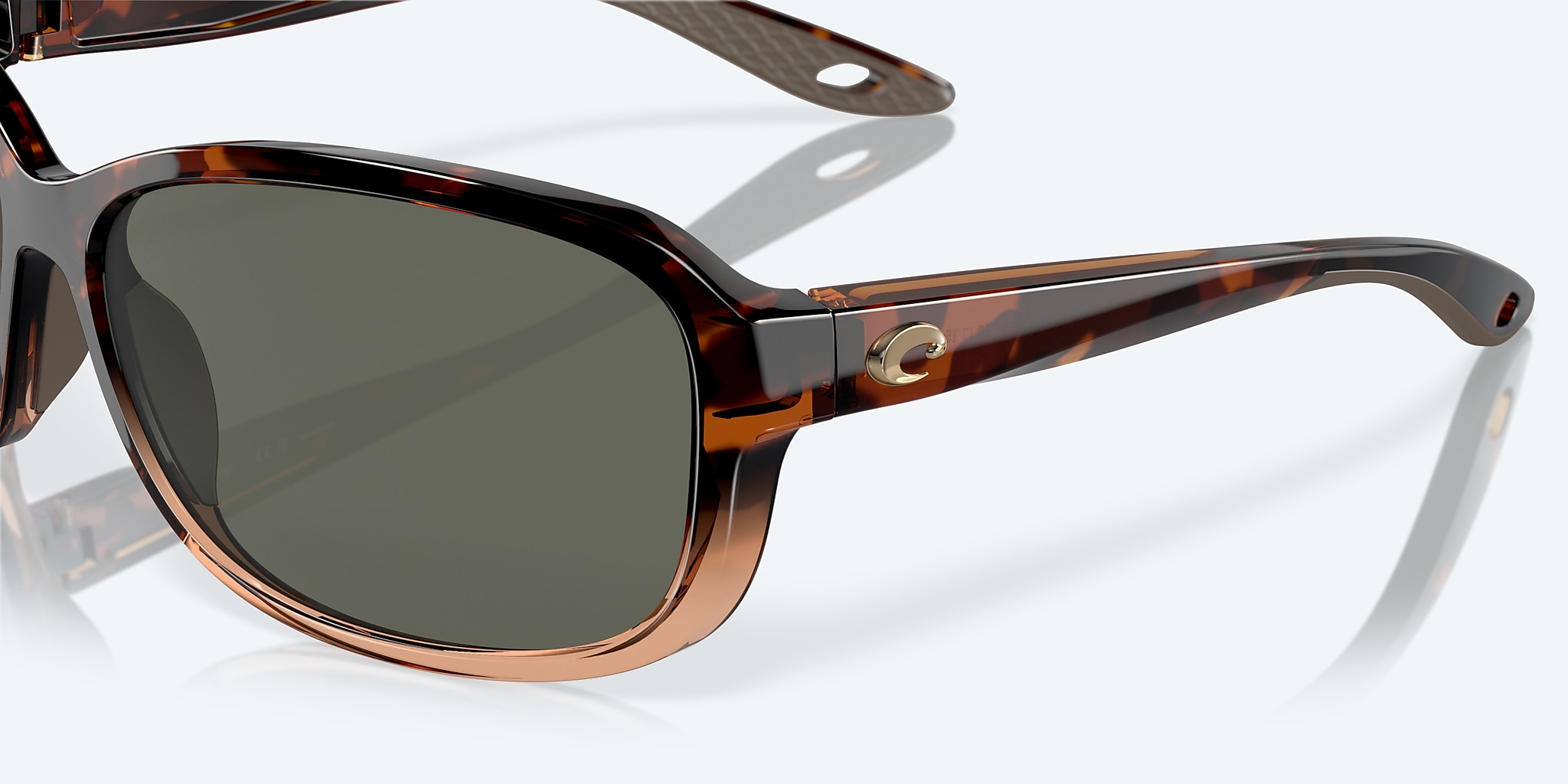 Sunglasses Costa Seadrift S (58-15) with Gray lens and Shiny Tortoise Fade frame Image 6 of 7 Sunglasses Costa Seadrift S (58-15) with Gray lens and Shiny Tortoise Fade frame Image 6 of 7