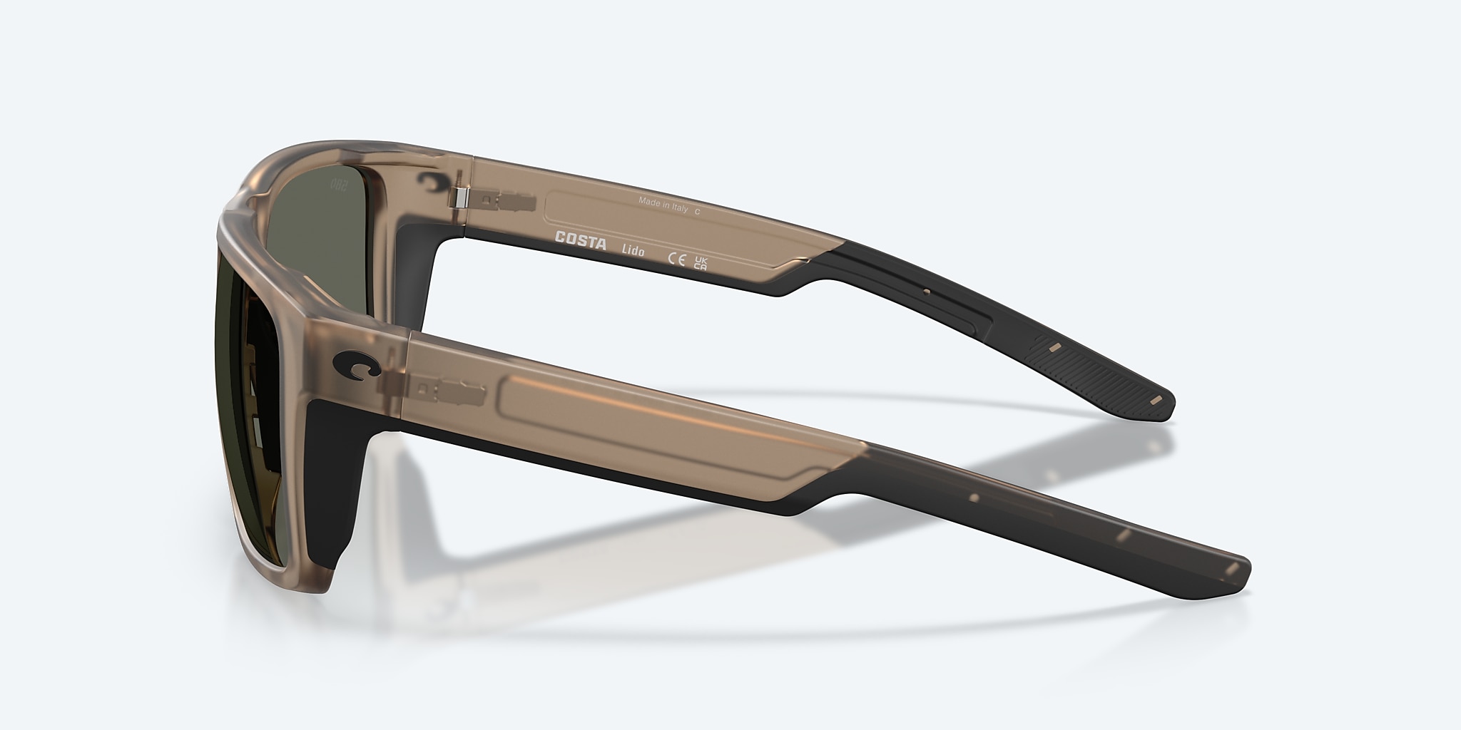 Sunglasses Costa Lido XL (57-16) with Gray lens and Matte Brown Smoke frame Image 3 of 8 Sunglasses Costa Lido XL (57-16) with Gray lens and Matte Brown Smoke frame Image 3 of 8