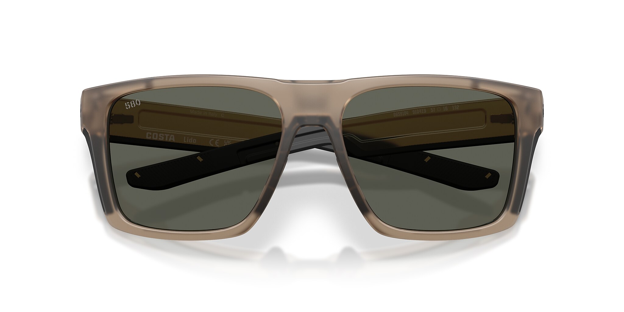 Costa Lido XL (57-16) with Gray lenses and Matte Brown Smoke frame