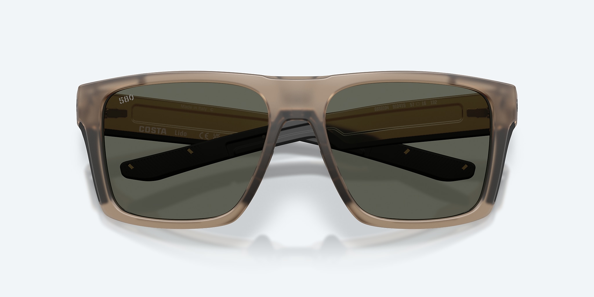 Sunglasses Costa Lido XL (57-16) with Gray lens and Matte Brown Smoke frame Image 5 of 8 Sunglasses Costa Lido XL (57-16) with Gray lens and Matte Brown Smoke frame Image 5 of 8