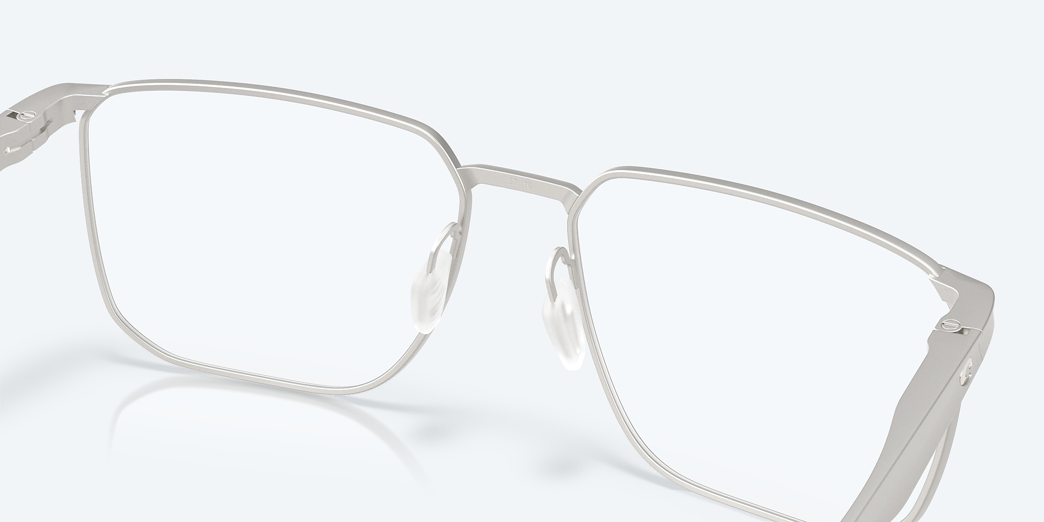 Eyeglasses Costa Bimini Road 620 L (57-16) with DEMO LENS lens and Satin Silver frame Image 7 of 7 Eyeglasses Costa Bimini Road 620 L (57-16) with DEMO LENS lens and Satin Silver frame Image 7 of 7