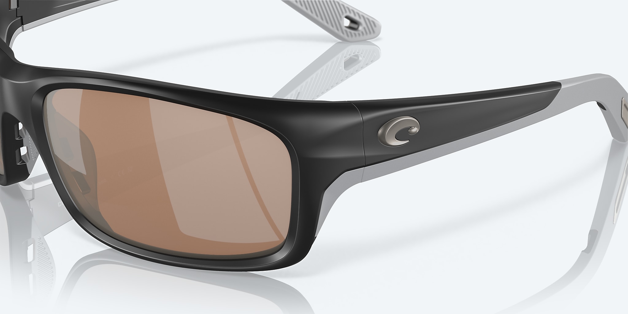 Sunglasses Costa Jose PRO L (62-16) with Copper Silver Mirror lens and Matte Black frame Image 6 of 7 Sunglasses Costa Jose PRO L (62-16) with Copper Silver Mirror lens and Matte Black frame Image 6 of 7