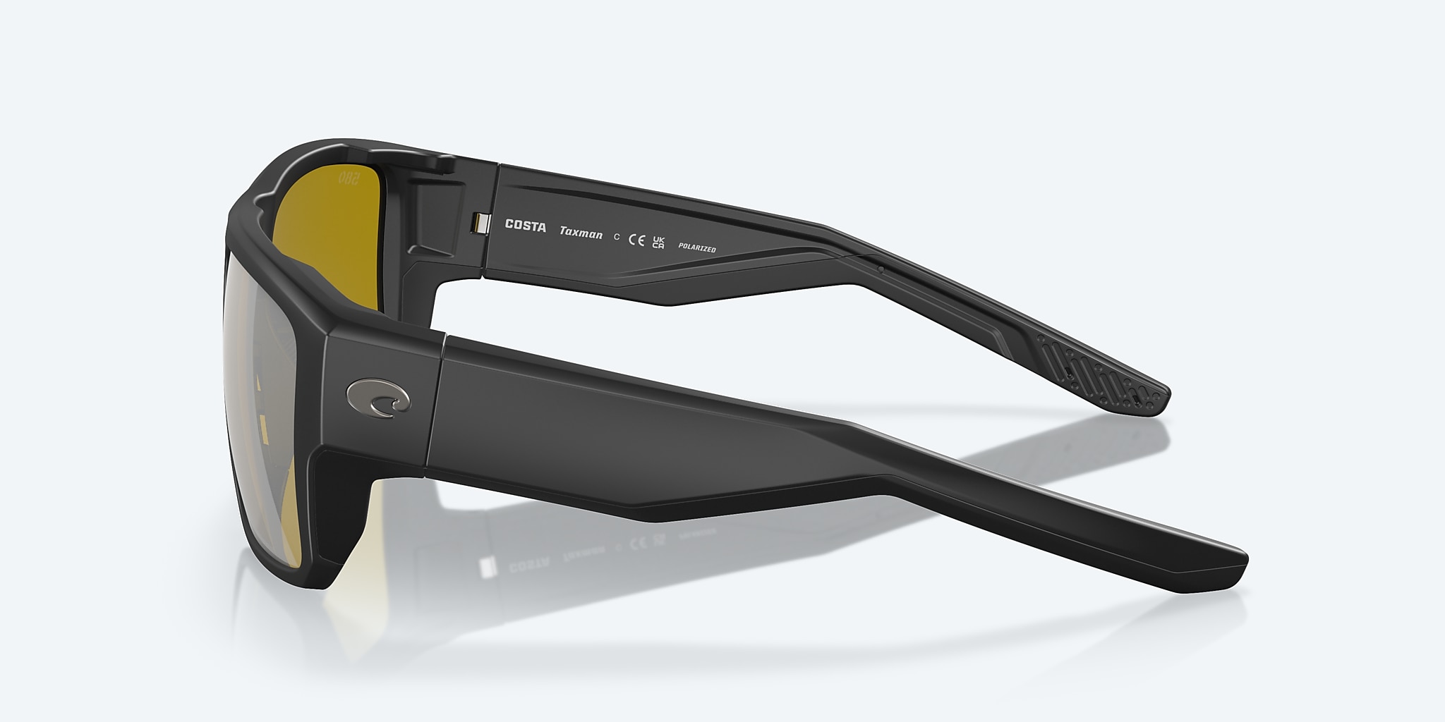 Sunglasses Costa Taxman L (59-16) with Sunrise Silver Mirror lens and Matte Black frame Image 3 of 8 Sunglasses Costa Taxman L (59-16) with Sunrise Silver Mirror lens and Matte Black frame Image 3 of 8