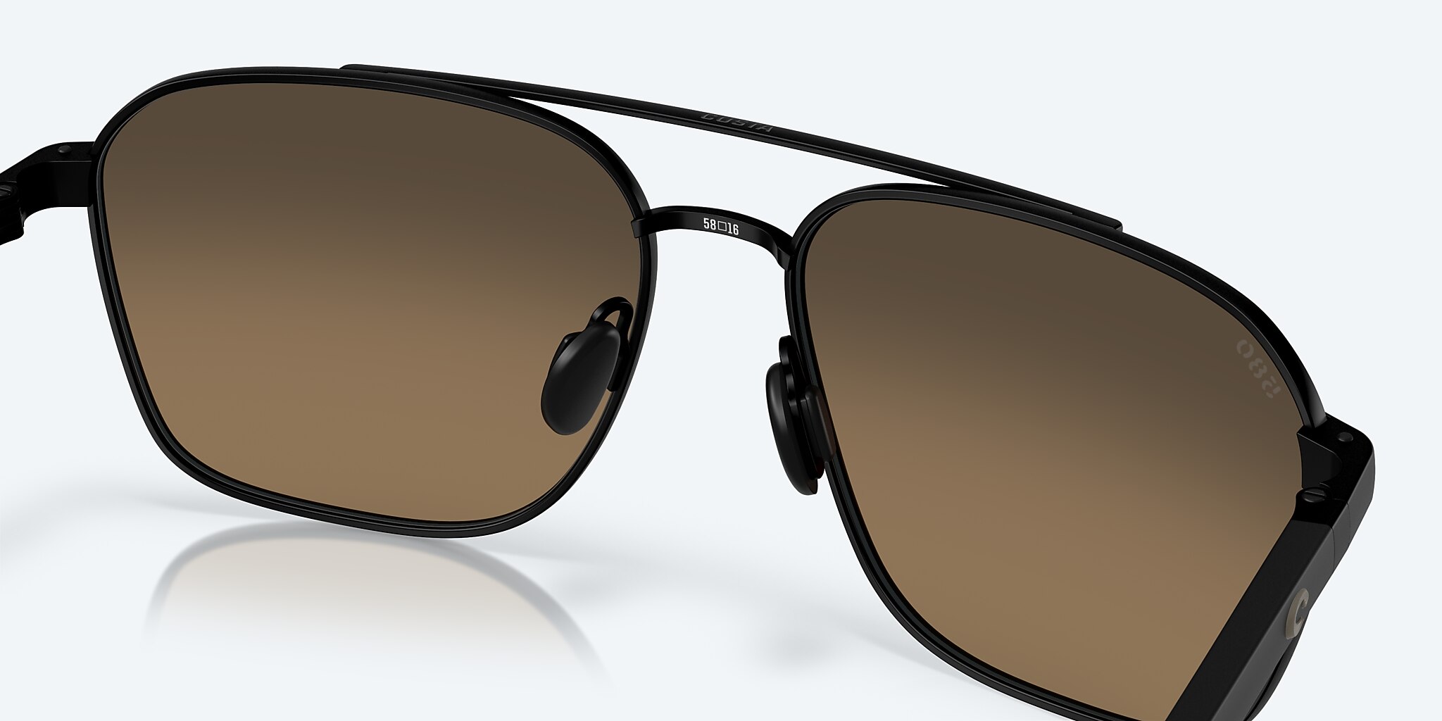 Sunglasses Costa Wader XL (58-16) with Copper lens and Satin Black frame Image 7 of 7