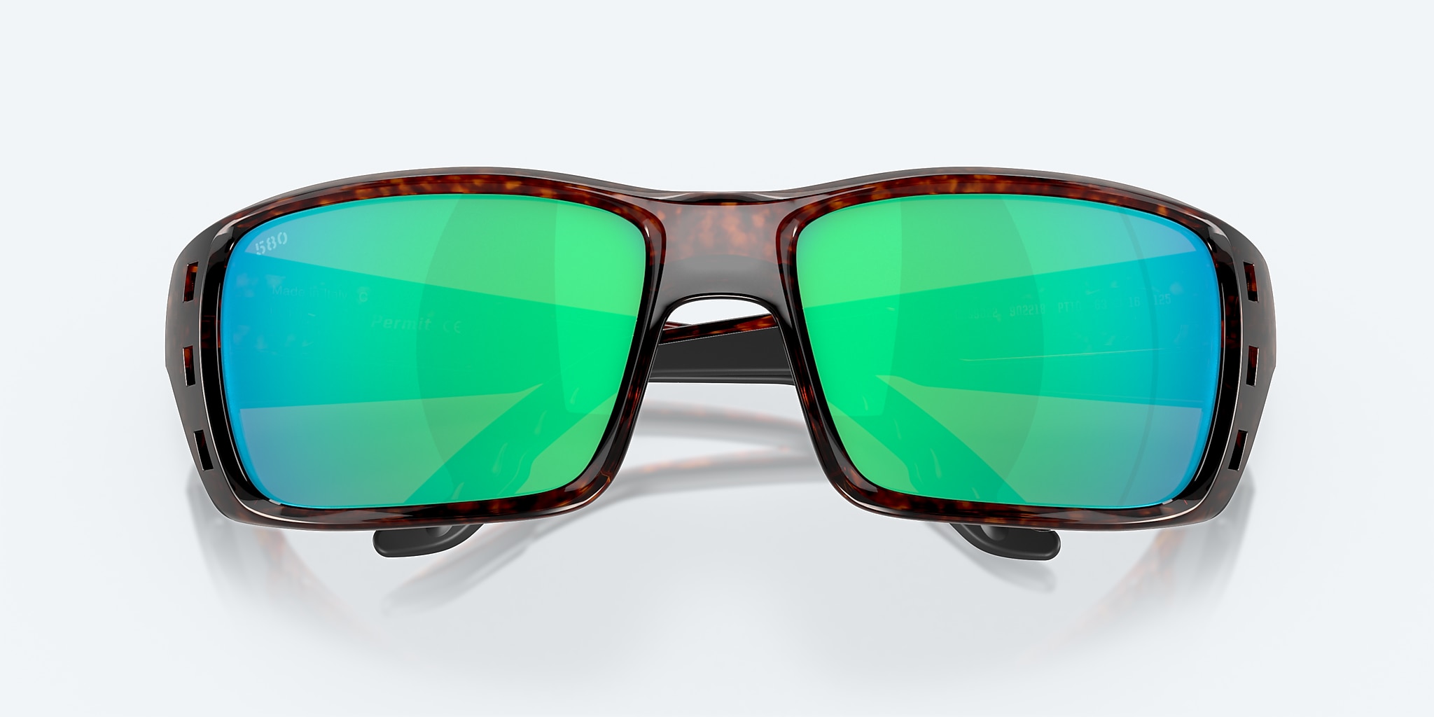Lunettes de soleil Costa Permit XL (63-16) avec Effet miroir Vert verre et Écaille de tortue monture Image 5 de 7 Lunettes de soleil Costa Permit XL (63-16) avec Effet miroir Vert verre et Écaille de tortue monture Image 5 de 7