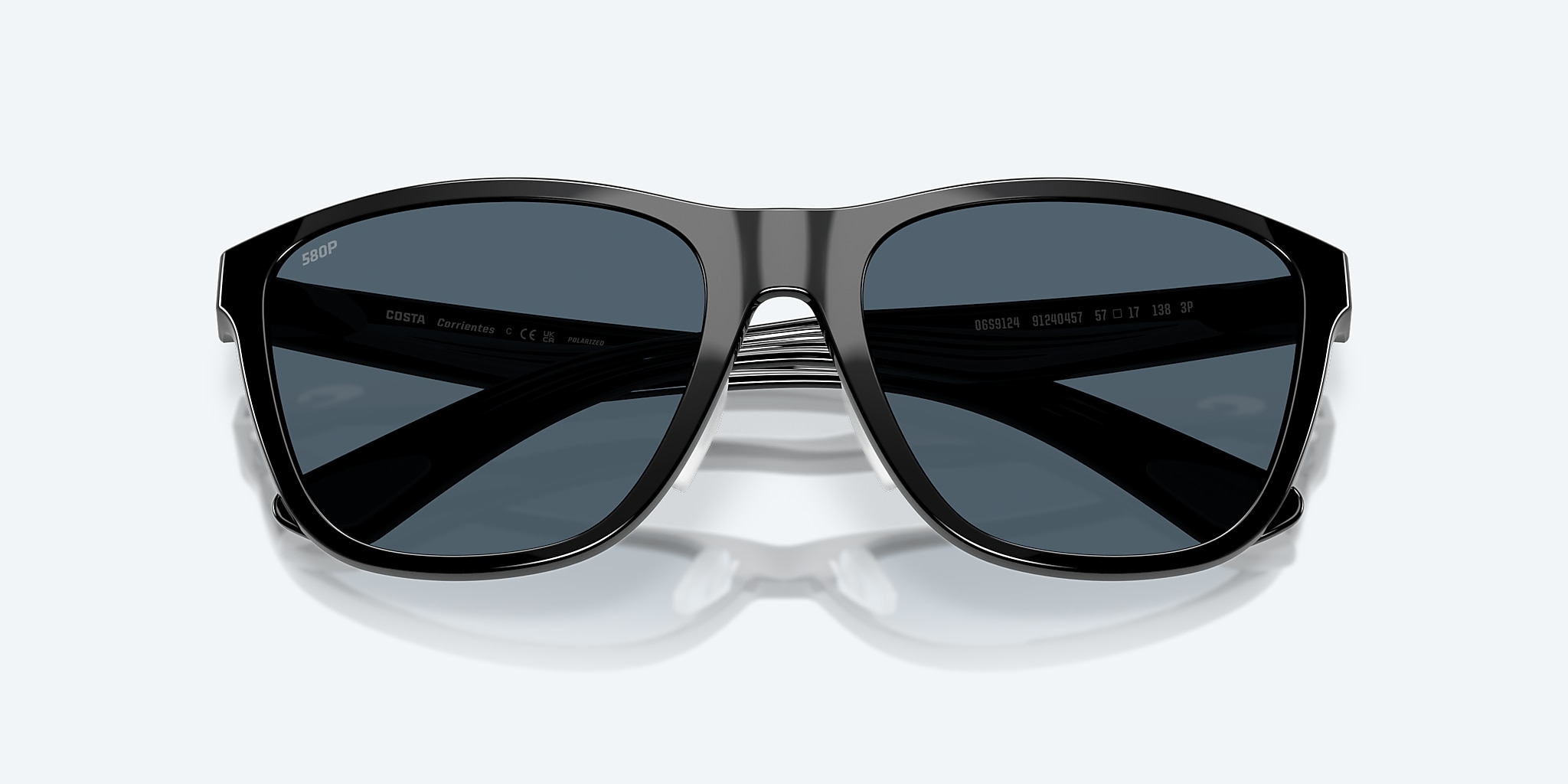 Sunglasses Costa Corrientes L (57-17) with Gray lens and Black frame Image 5 of 8 Sunglasses Costa Corrientes L (57-17) with Gray lens and Black frame Image 5 of 8