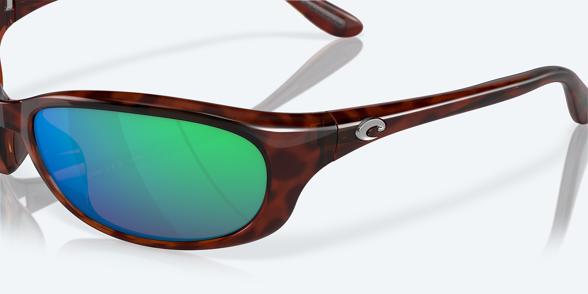 Sunglasses Costa Harpoon S (61-18) with Green Mirror lens and Tortoise frame Image 6 of 7 Sunglasses Costa Harpoon S (61-18) with Green Mirror lens and Tortoise frame Image 6 of 7