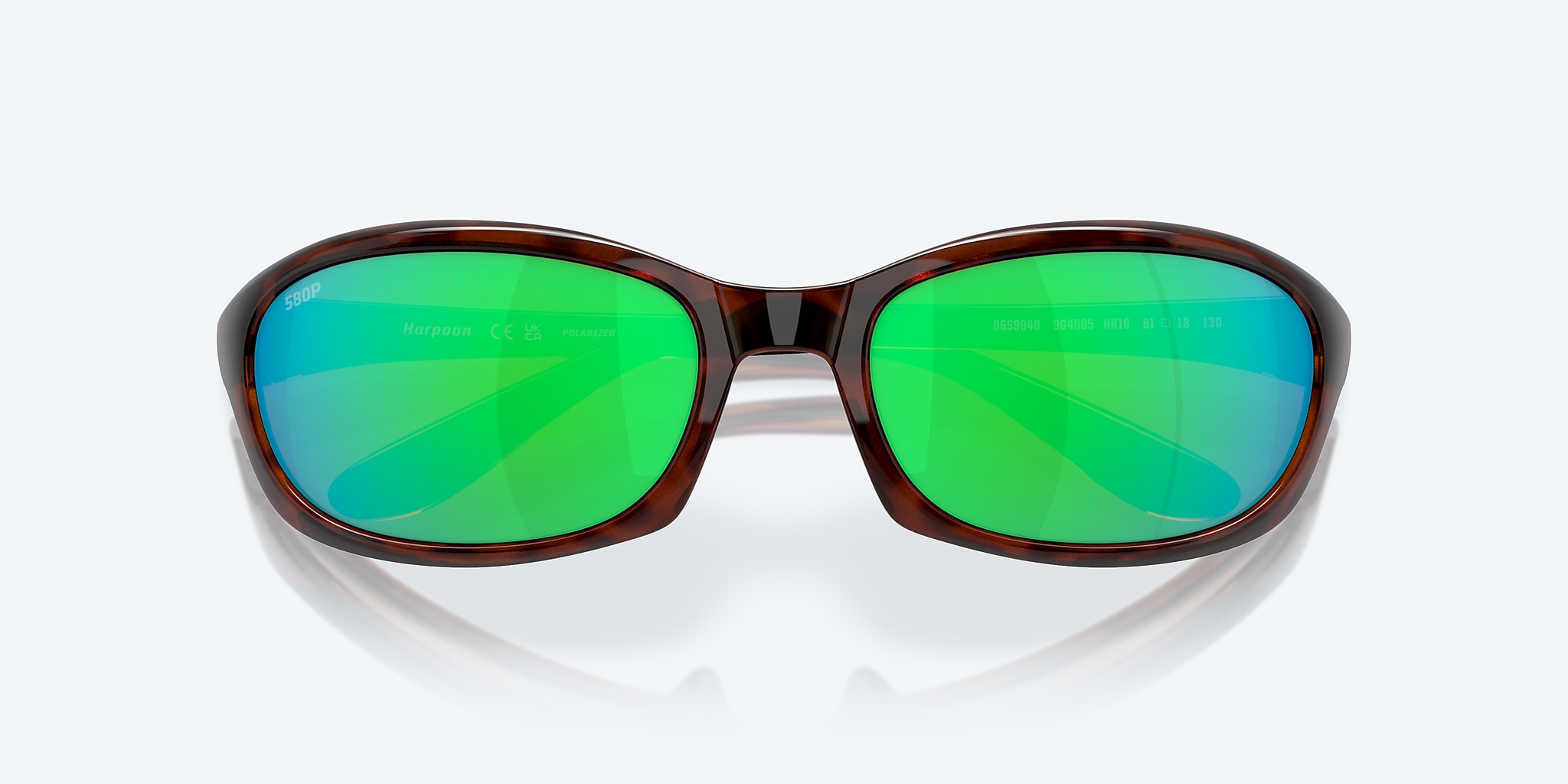 Sunglasses Costa Harpoon S (61-18) with Green Mirror lens and Tortoise frame Image 5 of 7 Sunglasses Costa Harpoon S (61-18) with Green Mirror lens and Tortoise frame Image 5 of 7