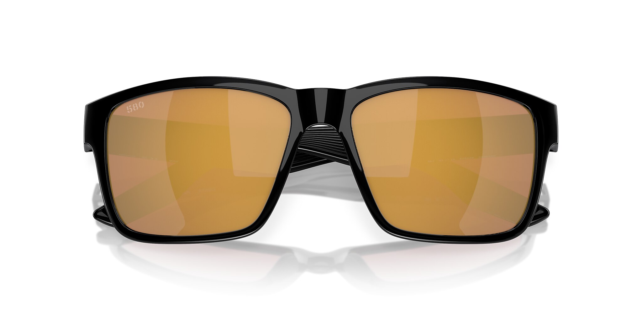 Costa Paunch XL (57-16) with Gold Mirror lenses and Black frame