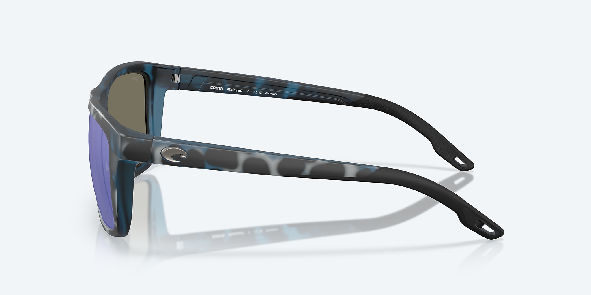 Sunglasses Costa Mainsail L (55-18) with Blue Mirror lens and Deep Water Camo frame Image 3 of 7 Sunglasses Costa Mainsail L (55-18) with Blue Mirror lens and Deep Water Camo frame Image 3 of 7
