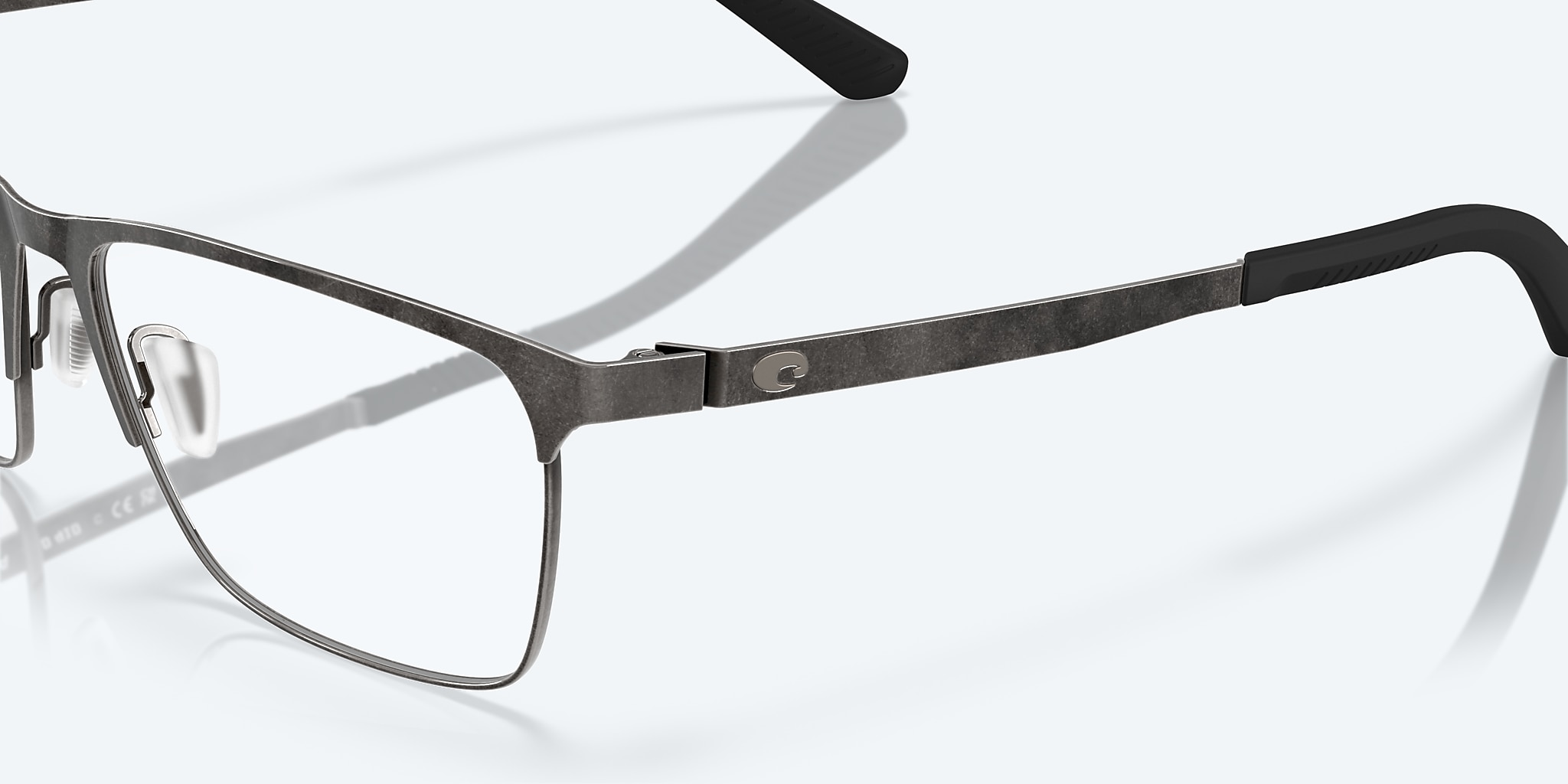 Eyeglasses Costa Bimini Road 410 S (52-15) with DEMO LENS lens and Weathered Black frame Image 6 of 7 Eyeglasses Costa Bimini Road 410 S (52-15) with DEMO LENS lens and Weathered Black frame Image 6 of 7