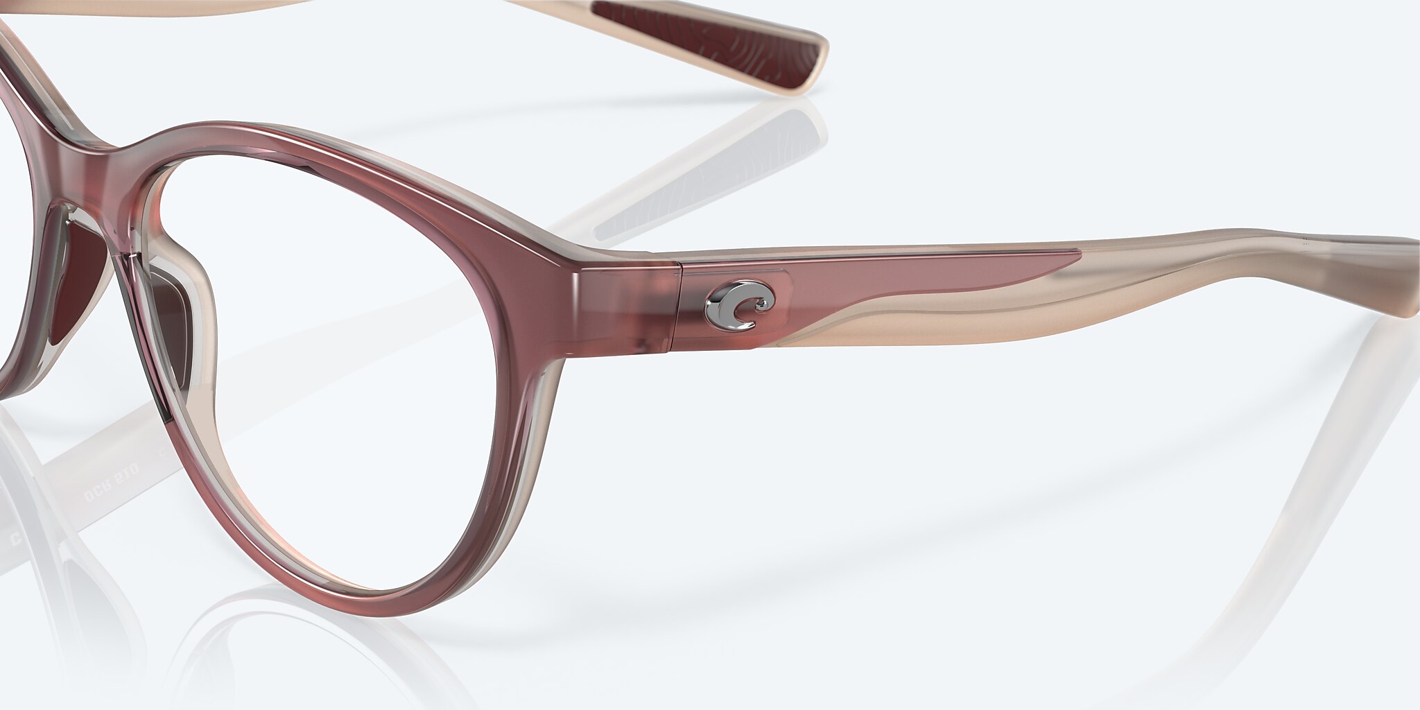 Eyeglasses Costa Ocean Ridge 510 L (53-17) with DEMO LENS lens and Urchin Smoke frame Image 6 of 7