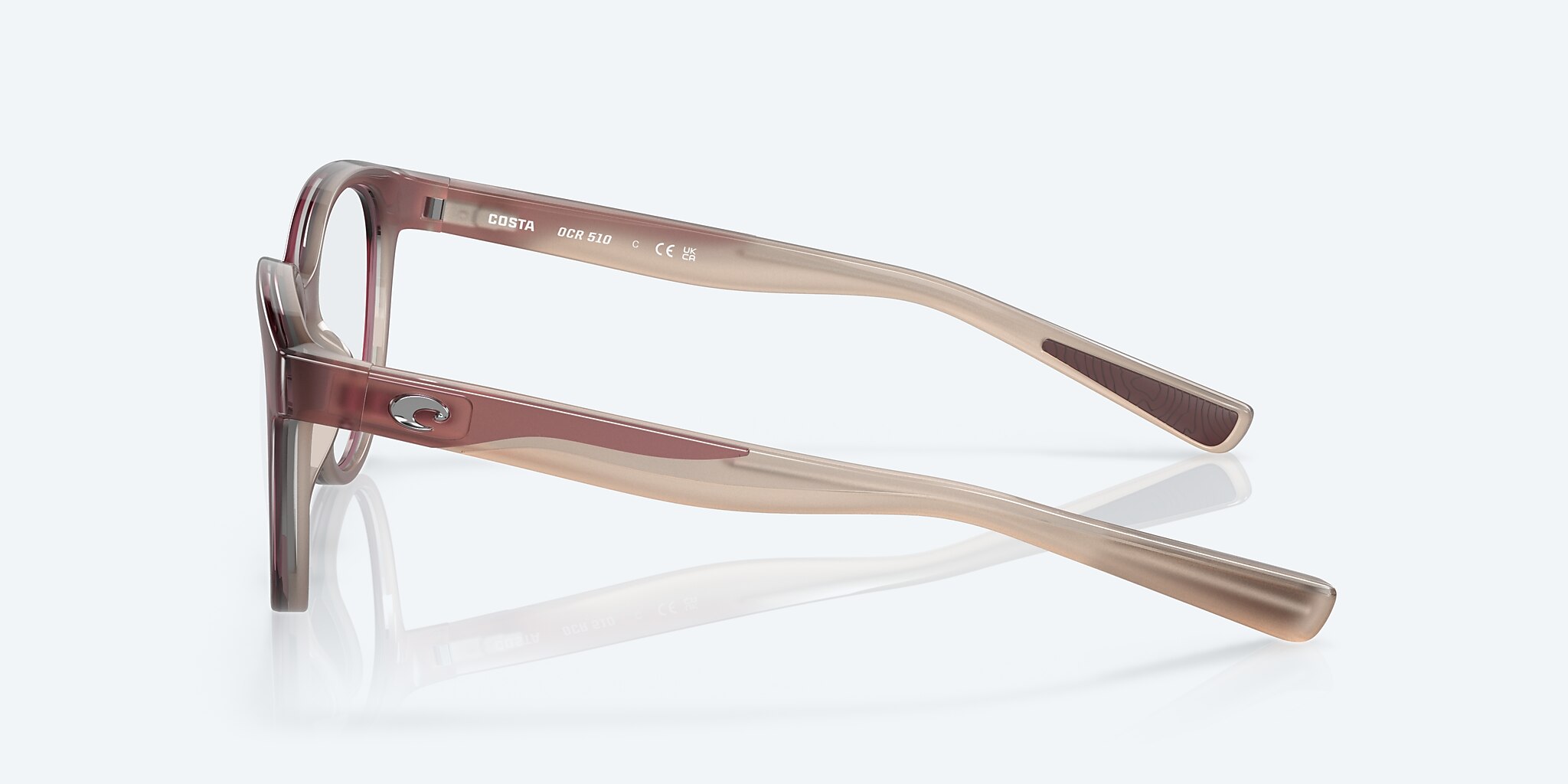 Eyeglasses Costa Ocean Ridge 510 L (53-17) with DEMO LENS lens and Urchin Smoke frame Image 3 of 7