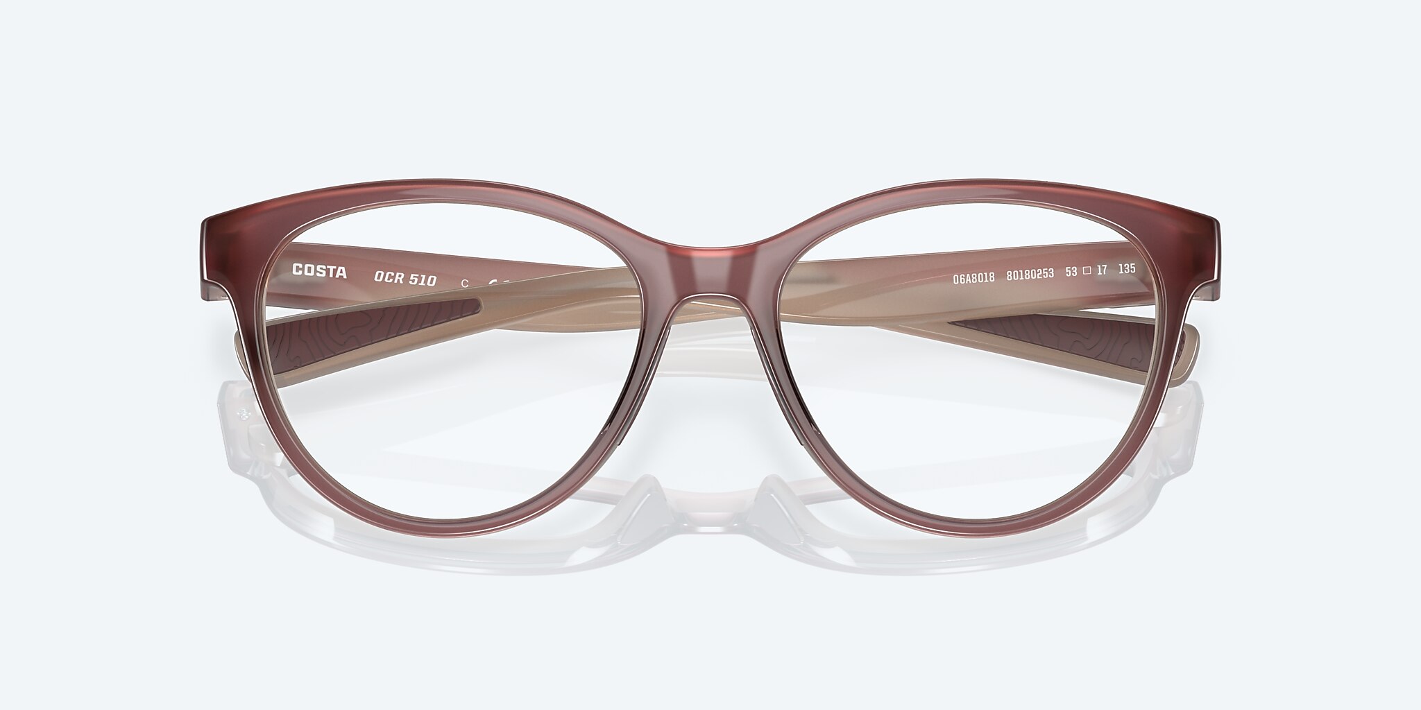 Eyeglasses Costa Ocean Ridge 510 L (53-17) with DEMO LENS lens and Urchin Smoke frame Image 5 of 7